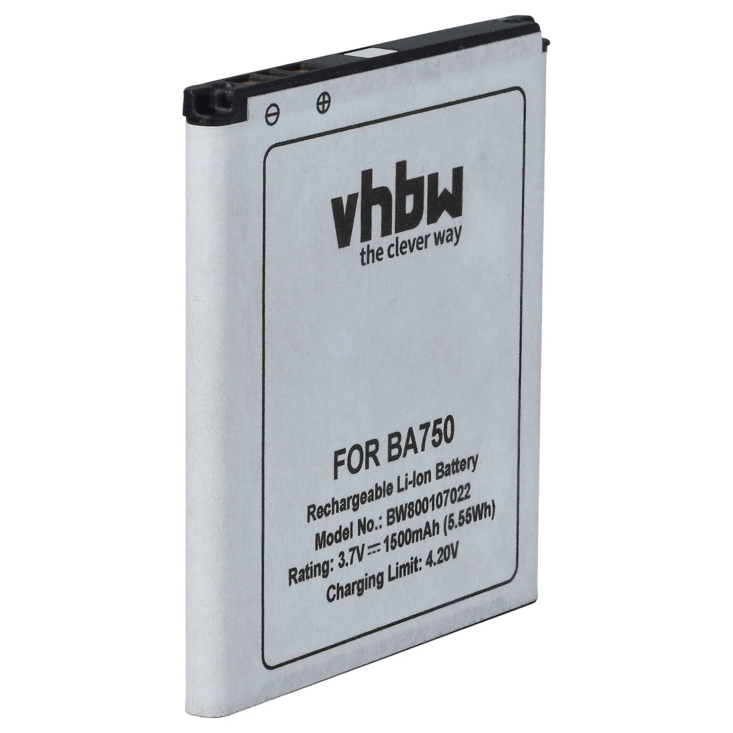 Batterie remplace Sony-Ericsson BA750 téléphone portable Sony-Ericsson - 1500mAh 3,7V Li-ion