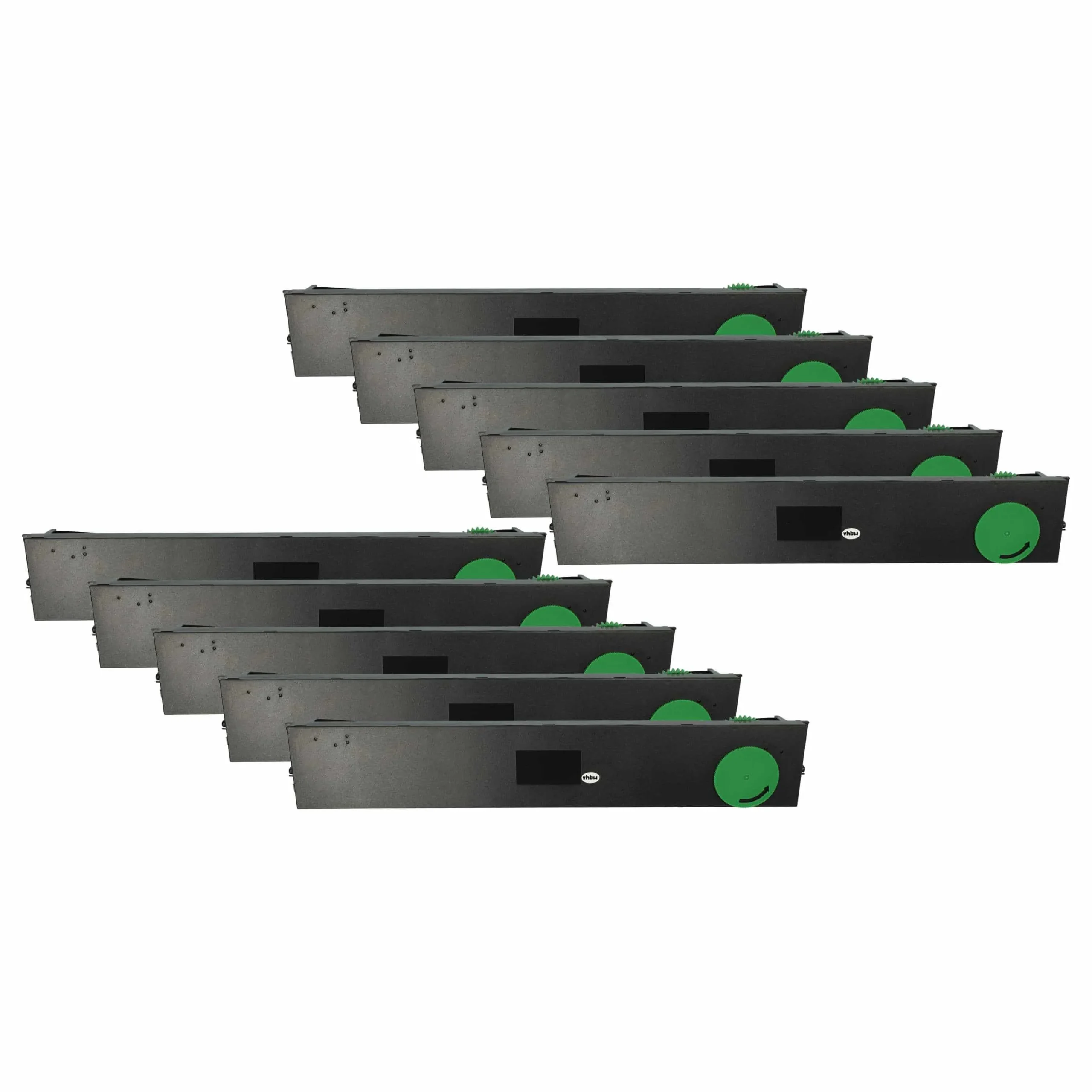 10x Ruban encreur remplace Tally 397995 pour imprimante matricielle / étiquette - noir