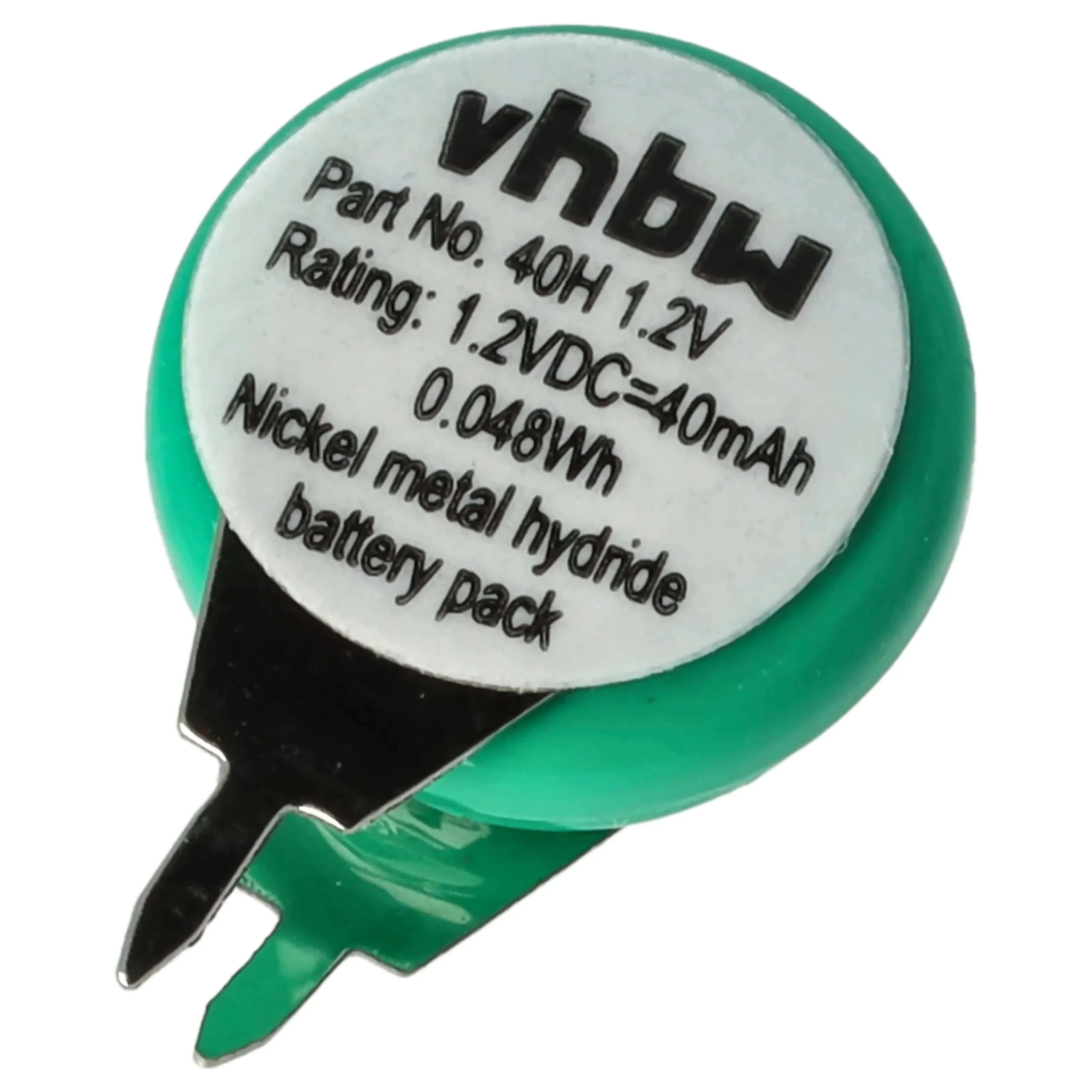 Pile bouton de type 1/V40H pour le modélisme et autres - 40mAh 1,2V NiMH