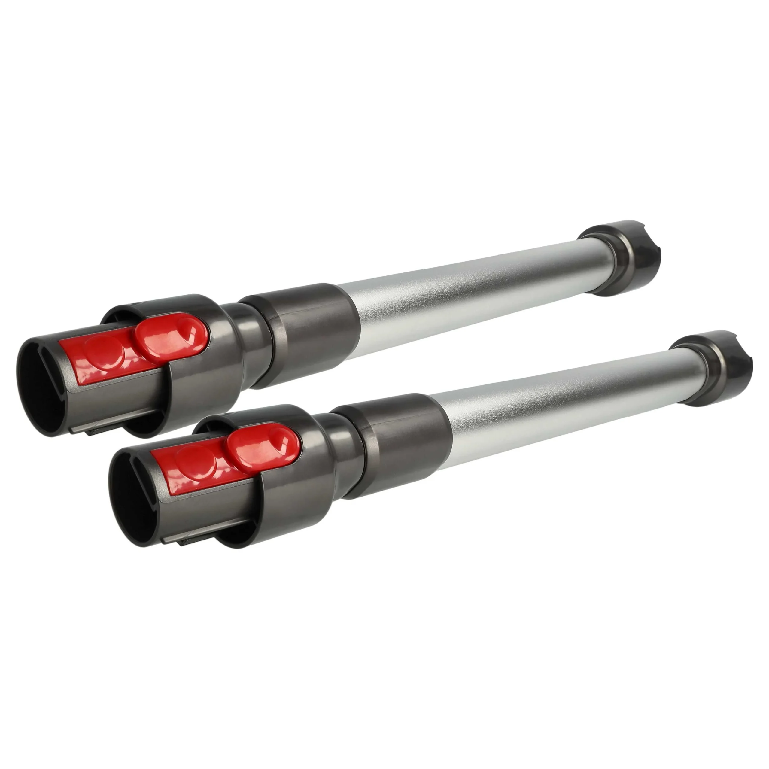 2x Tube télescopique d'aspirateur pour Dyson V10, V11, V15, V7, V8 - 44,5-66,5cm, argenté