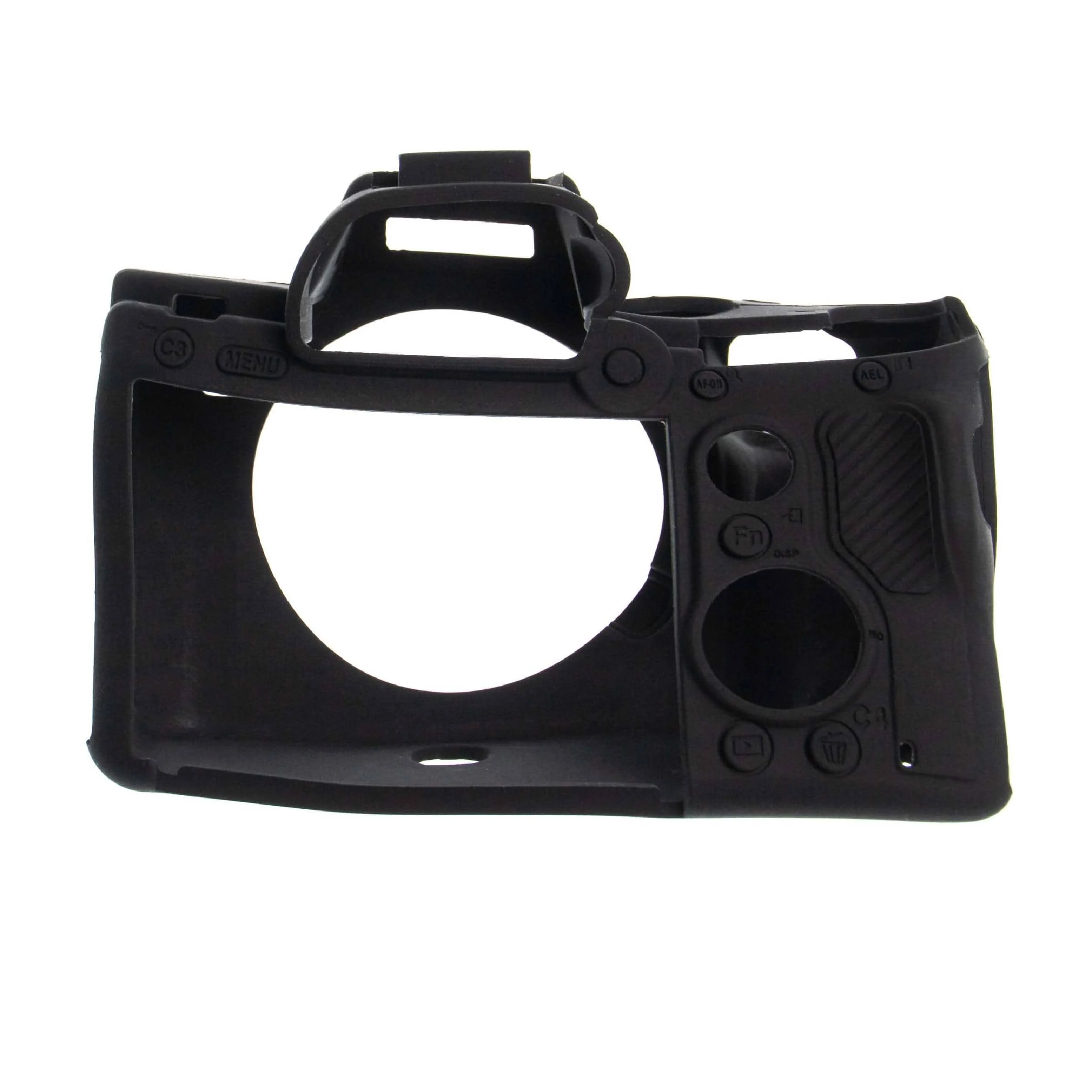 Étui de protection pour appareil photo Sony Alpha 9, 7 III, 7R III - silicone, noir