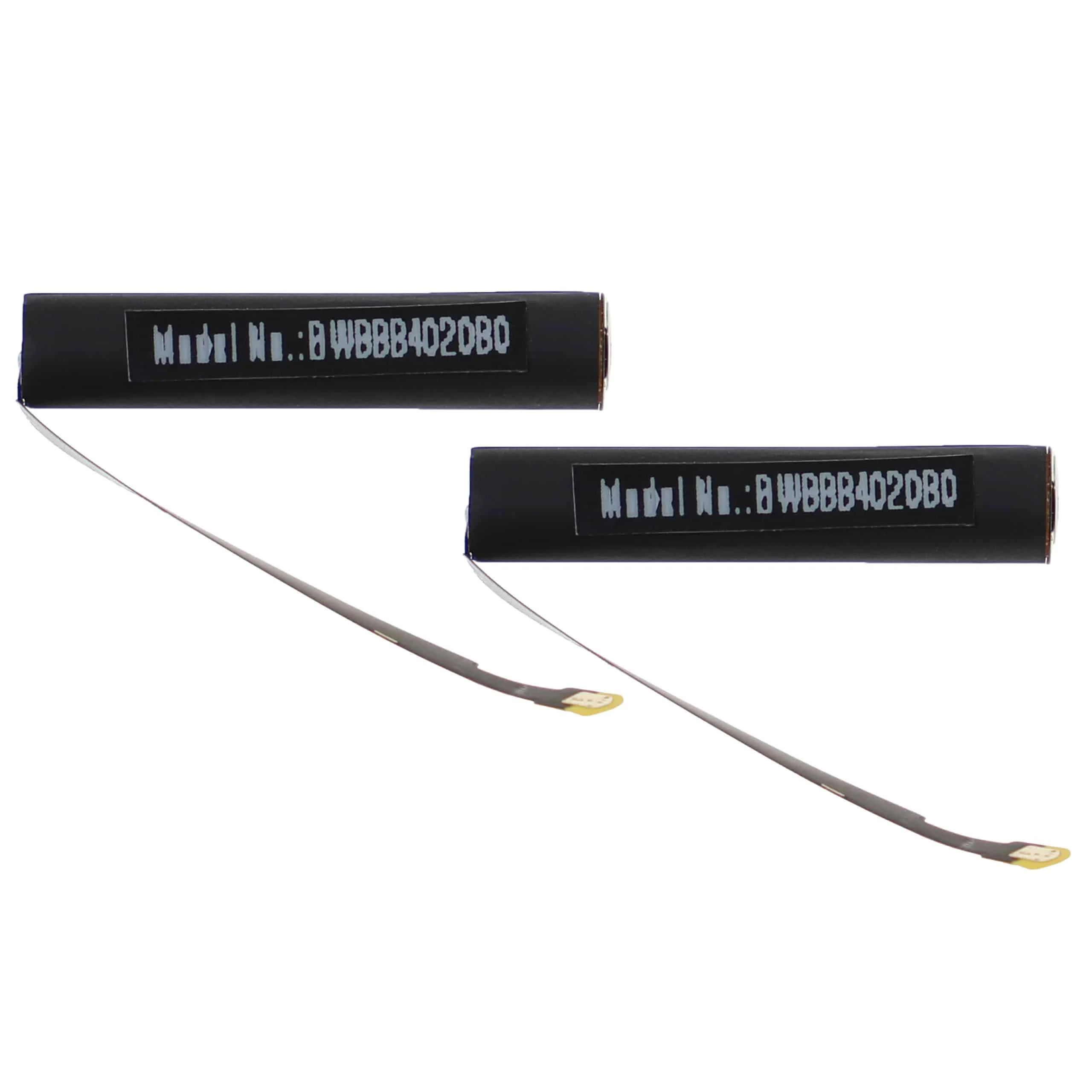 Batterie (2 pcs.) remplace Apple A2032, A2031, A1523, A1722, A1604 casque audio Apple - 25mAh 3,7V Li-ion
