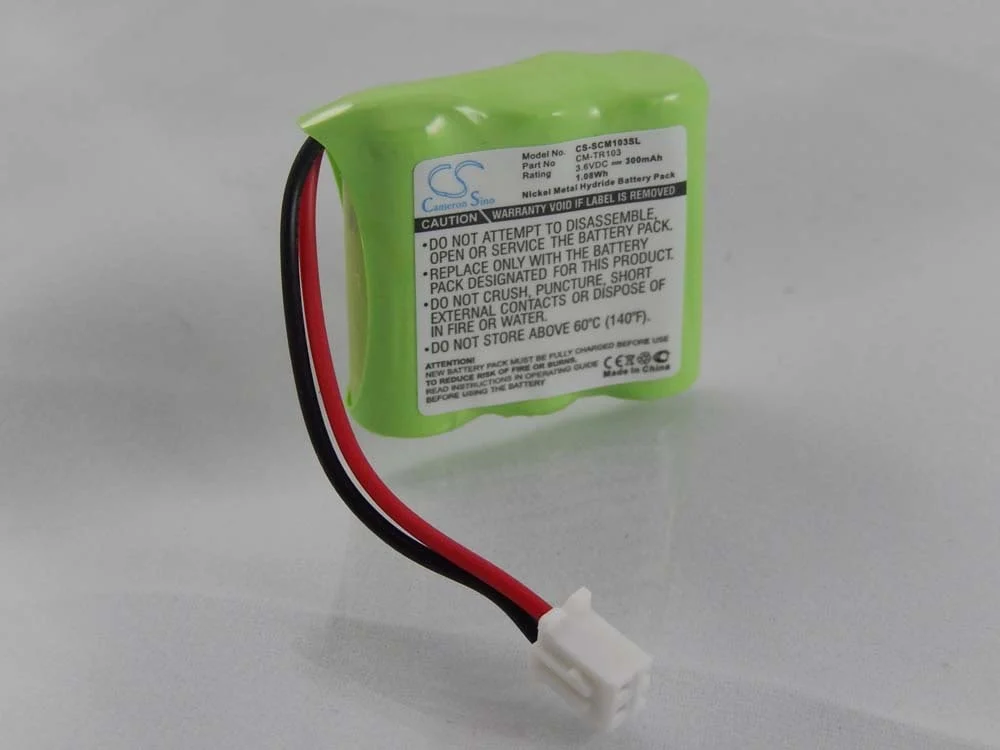 Batterie remplace Tri-Tronics FPB9595, CM-TR103 collier de dressage de chien Tri-Tronics - 300mAh 3,6V NiMH