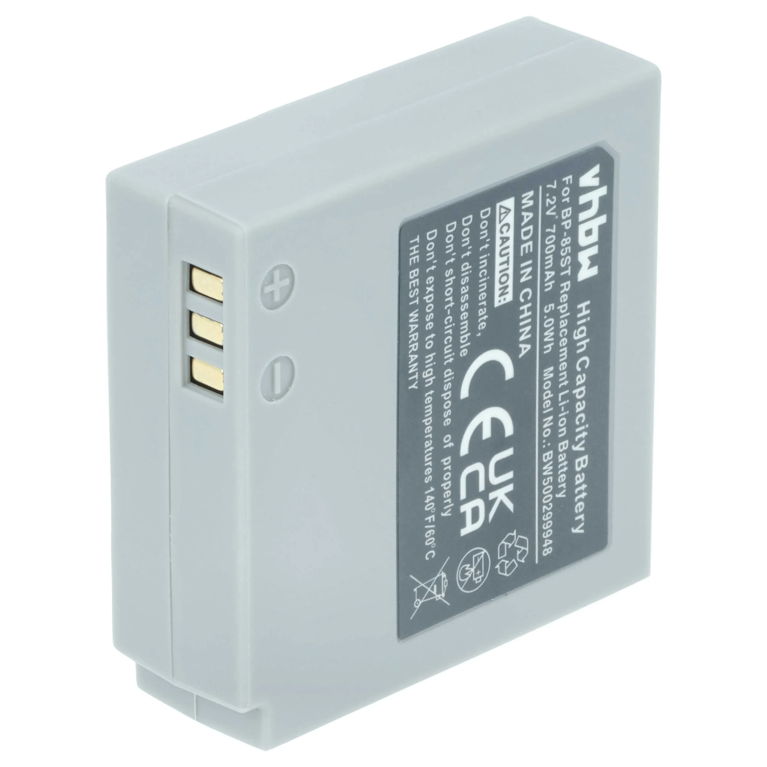 Batterie remplace Samsung BP-85ST pour caméscope Samsung- 700mAh 7,2V Li-ion