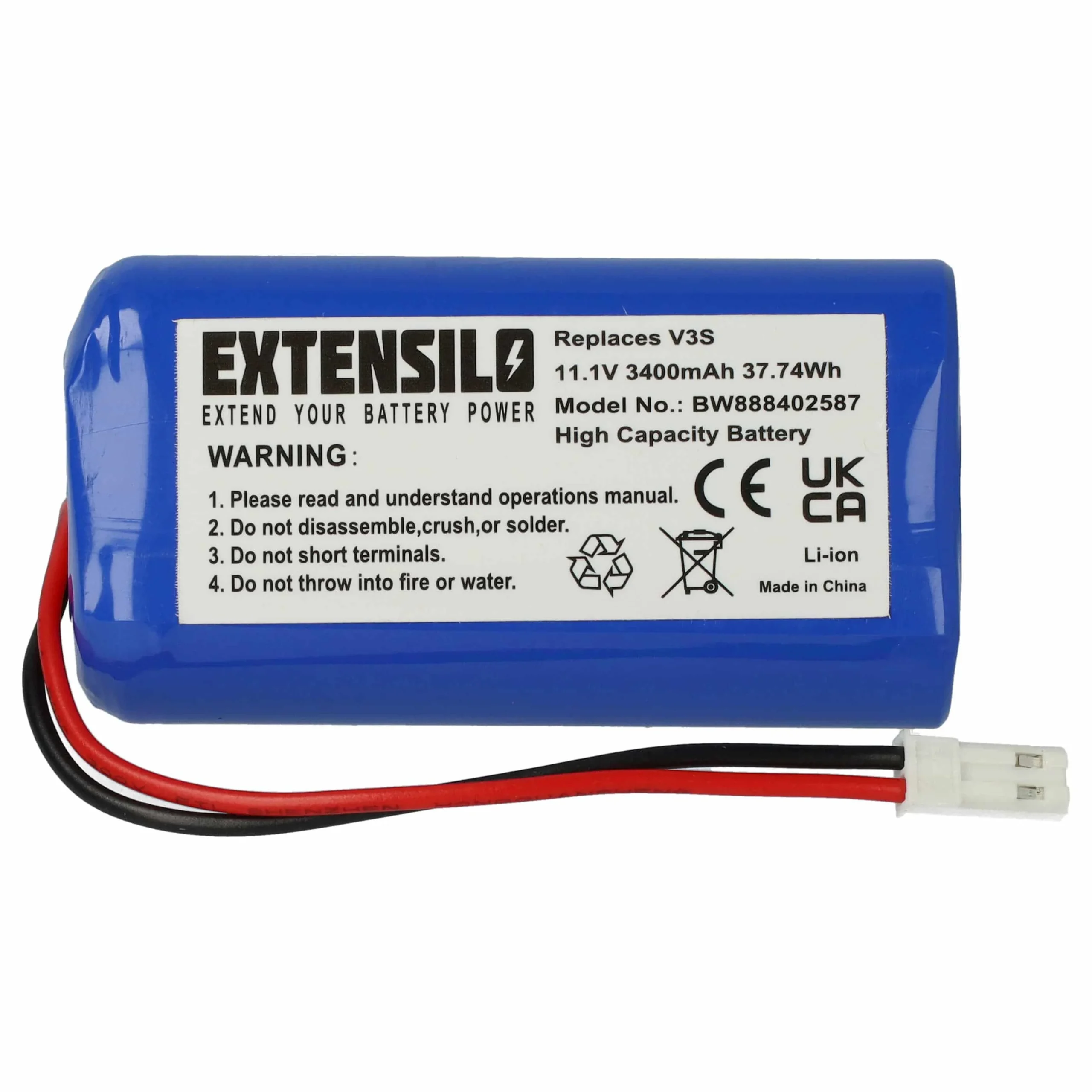Batterie pour robot aspirateur iLife V3s, V5, V5s, V3 - 3400mAh 11,1V Li-ion