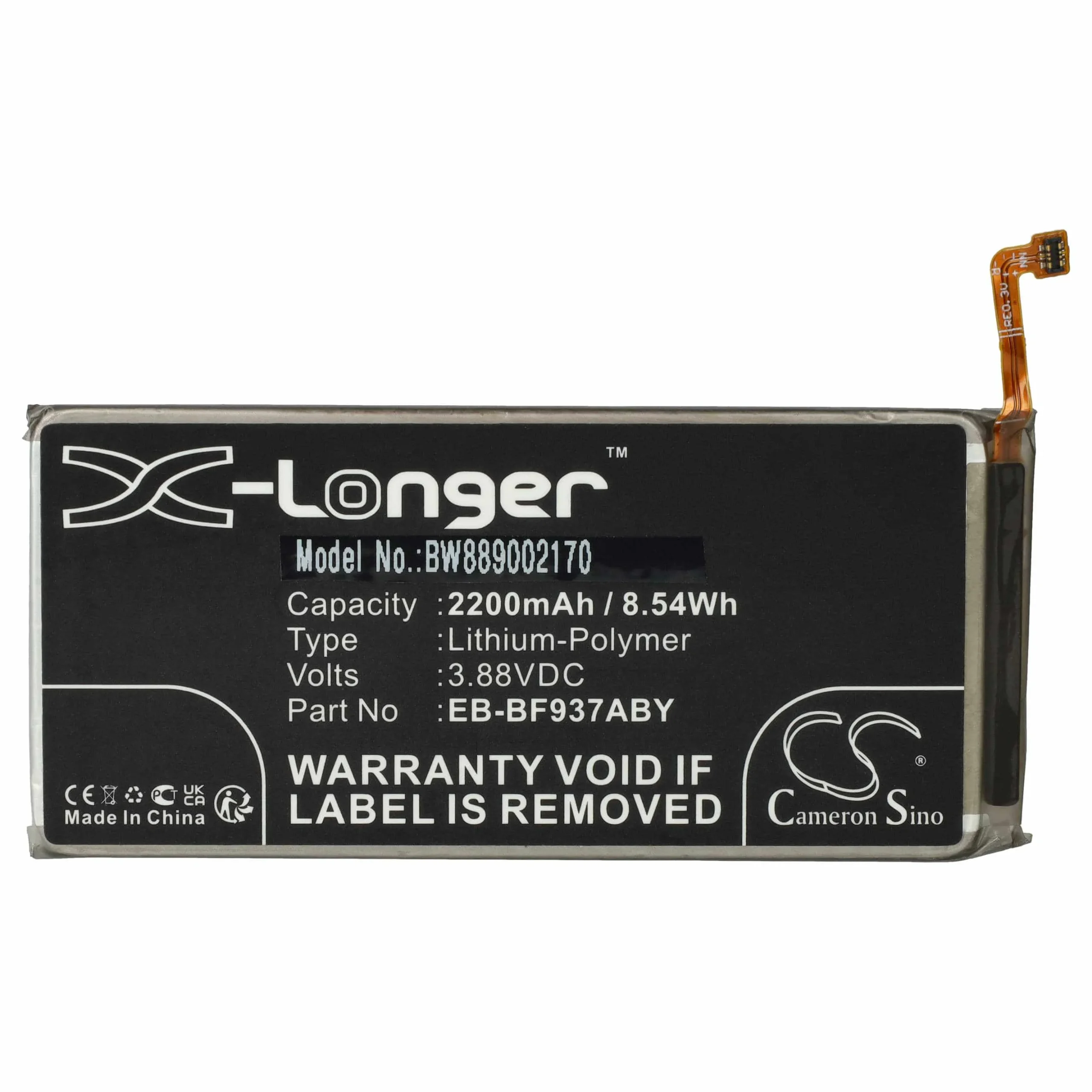 Batterie remplace Samsung EB-BF936ABY, EB-BF937ABY téléphone portable Samsung - 2200mAh 3,88V Li-polymère