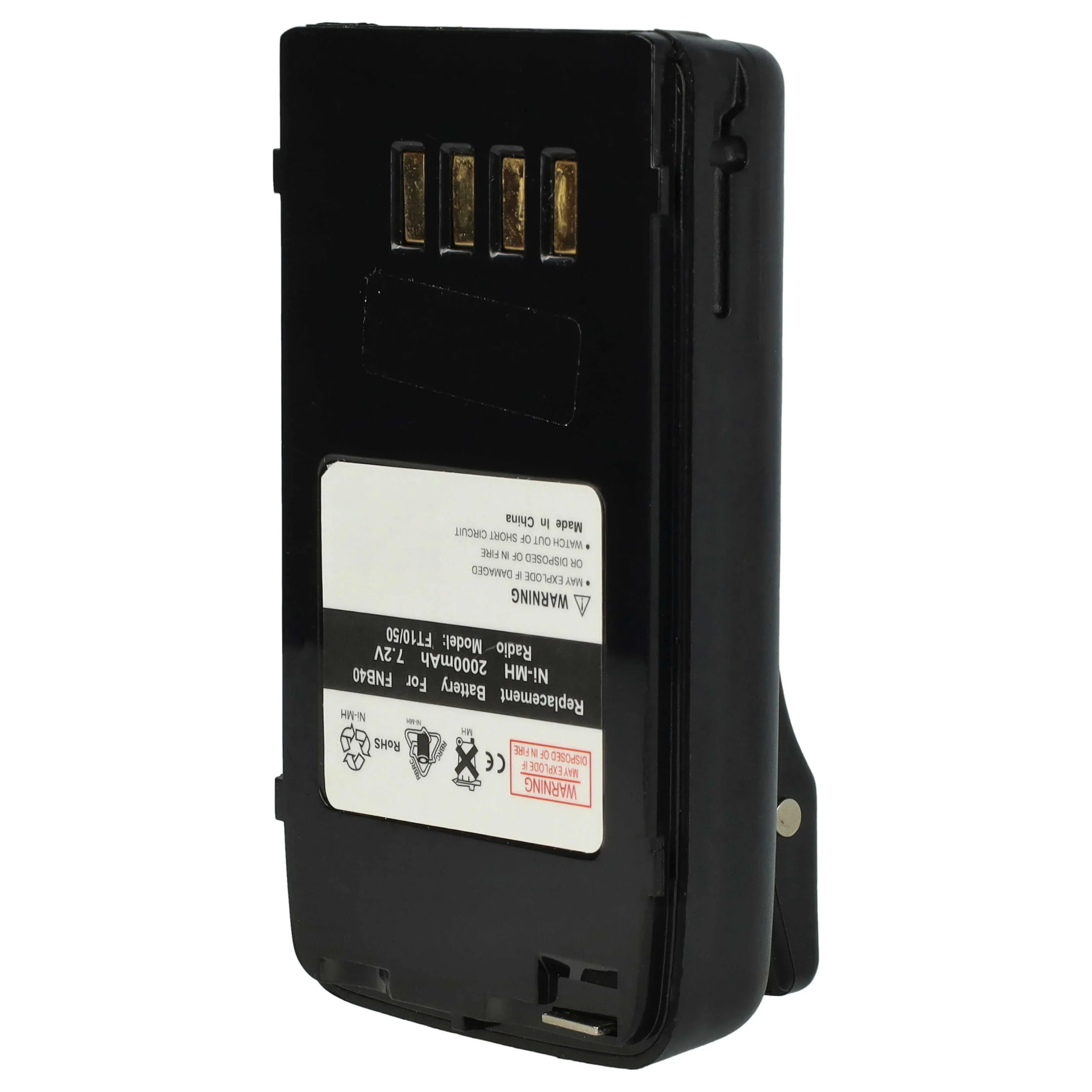 Batterie remplace FNB-V47IS, FNB-47H, FNB-47, FNB-V47 pour radio talkie-walkie Vertex Yaesu- 2000mAh 7,2V NiMH