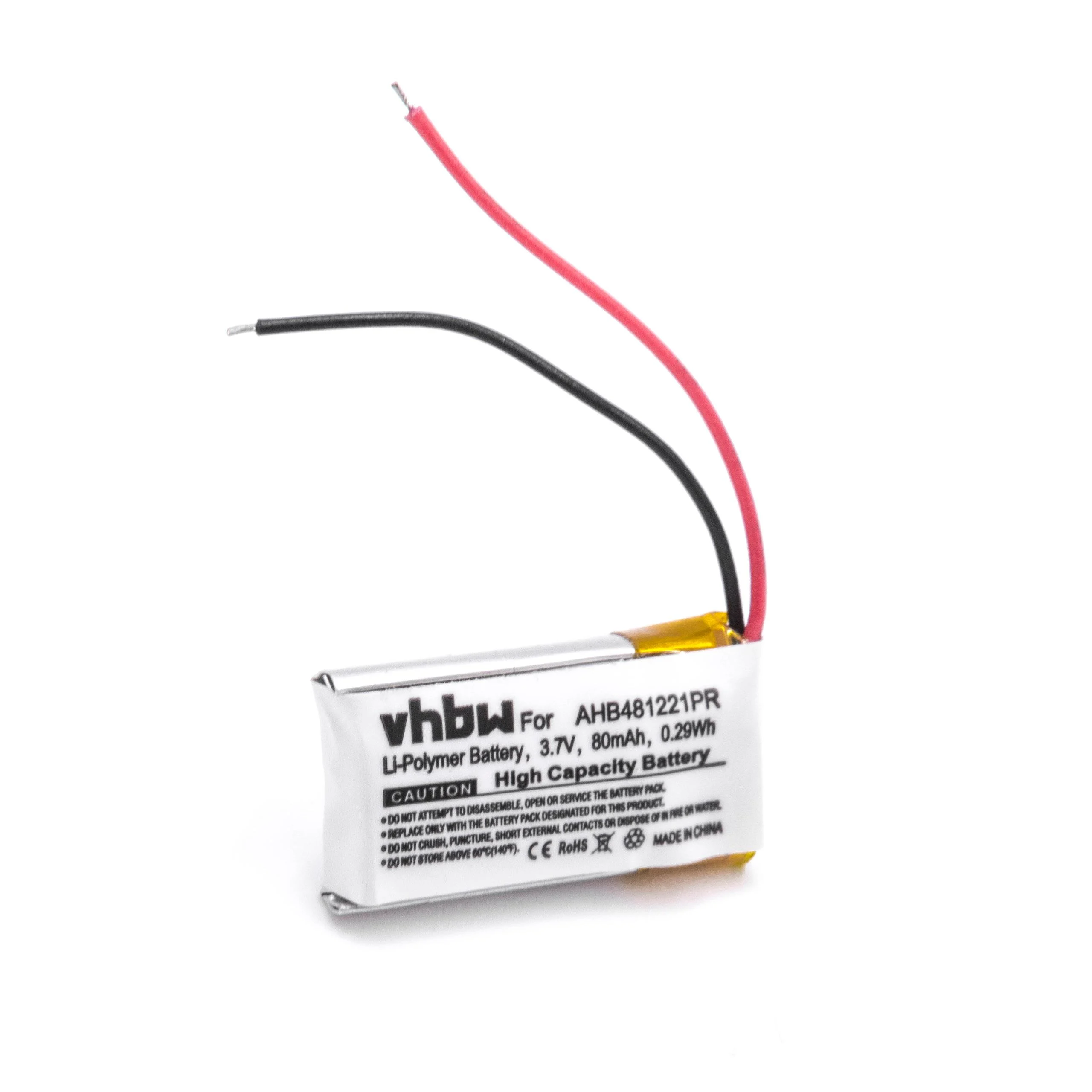 Batterie remplace Bose AHB481221PR casque audio Bose - 80mAh 3,7V Li-polymère
