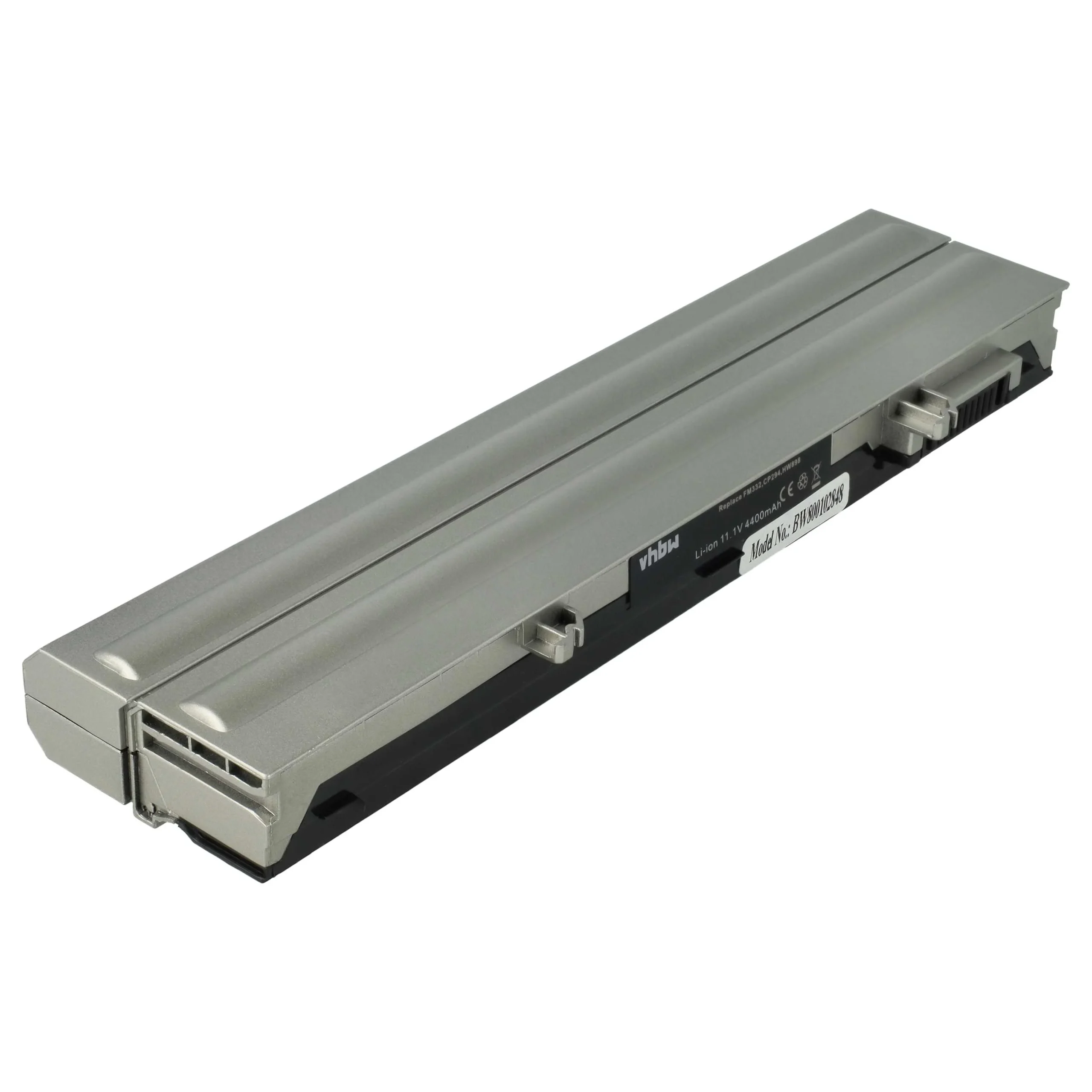 Batterie remplace Dell 312-0823, 0FX8X, 312-0822 pour ordinateur portable Dell- 4400mAh 11,1V Li-ion, gris