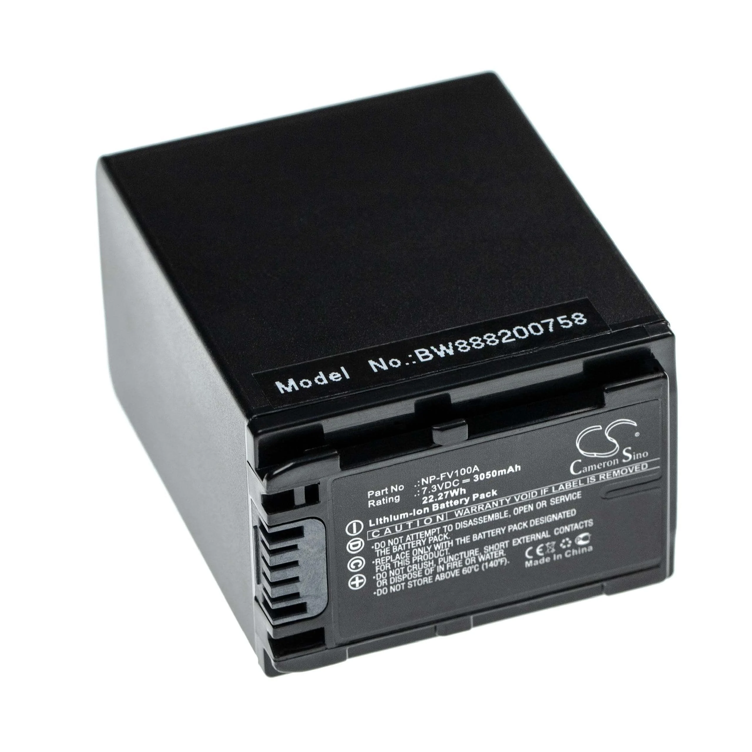 Batterie remplace Sony NP-FV100A pour caméscope Sony- 3050mAh 7,3V Li-ion
