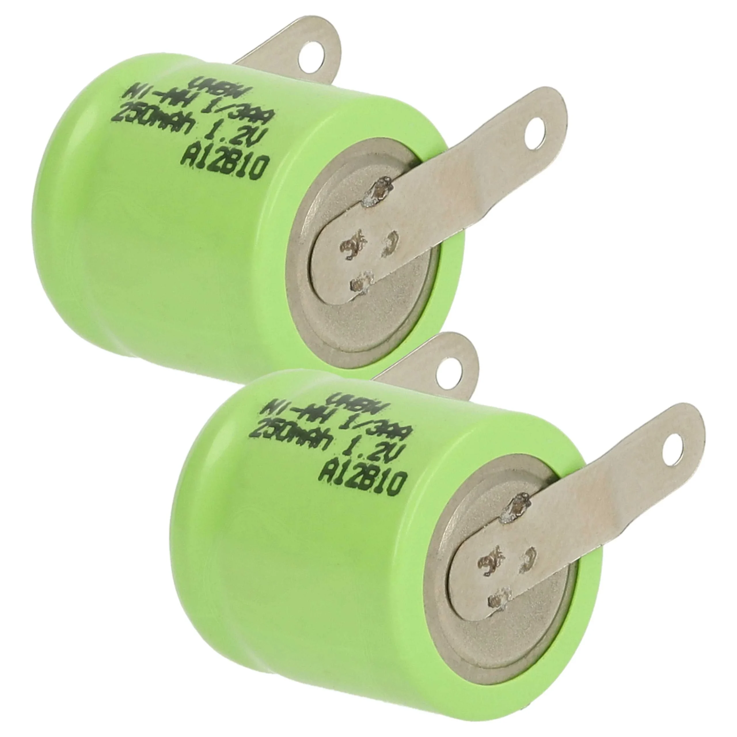 Batterie (2 pcs.) remplace 1/3AA modèle radio-télécommandé - 250mAh 1,2V NiMH