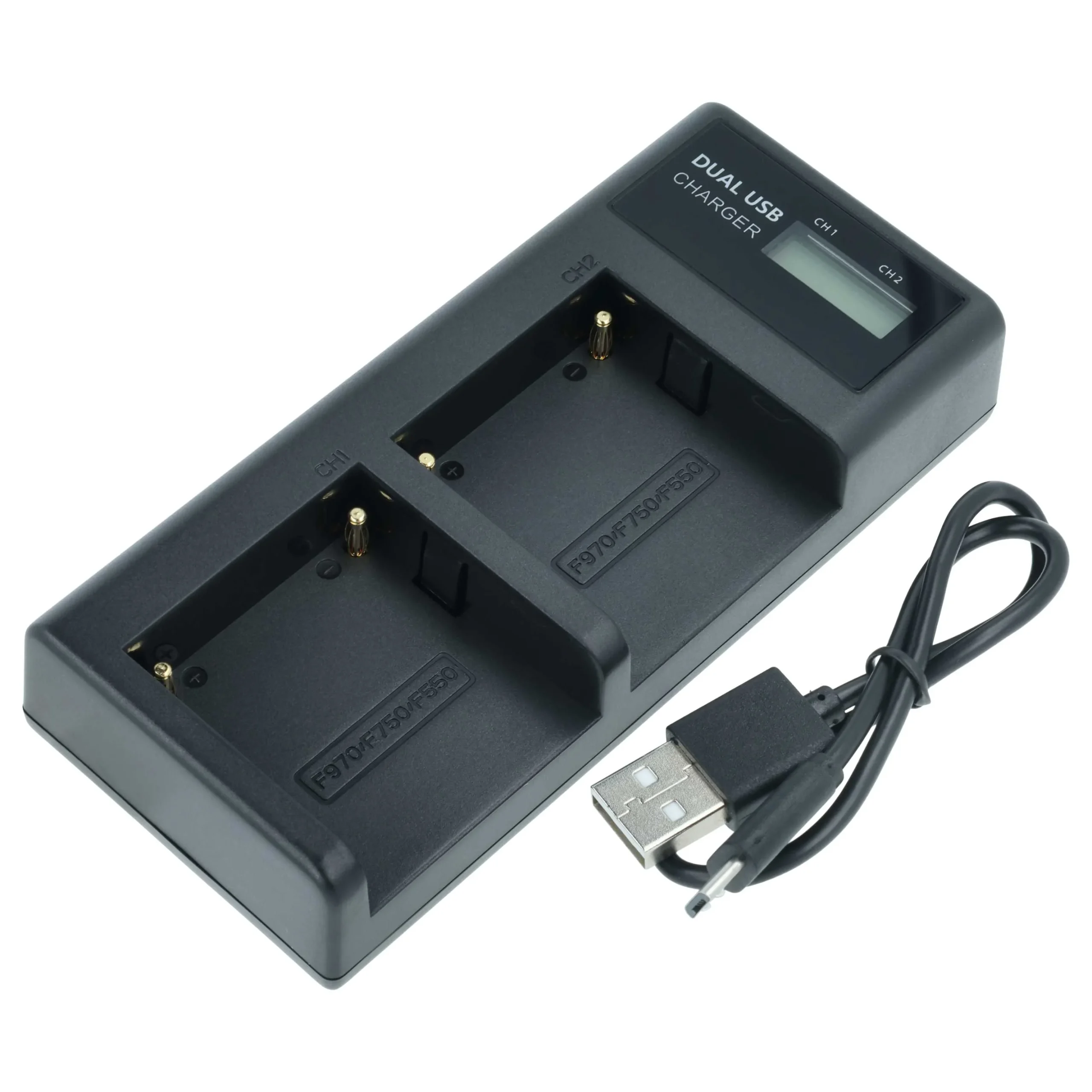 Chargeur Micro-USB + USB-C + câble Micro-USB pour appareil photo Sony CCD-SC5