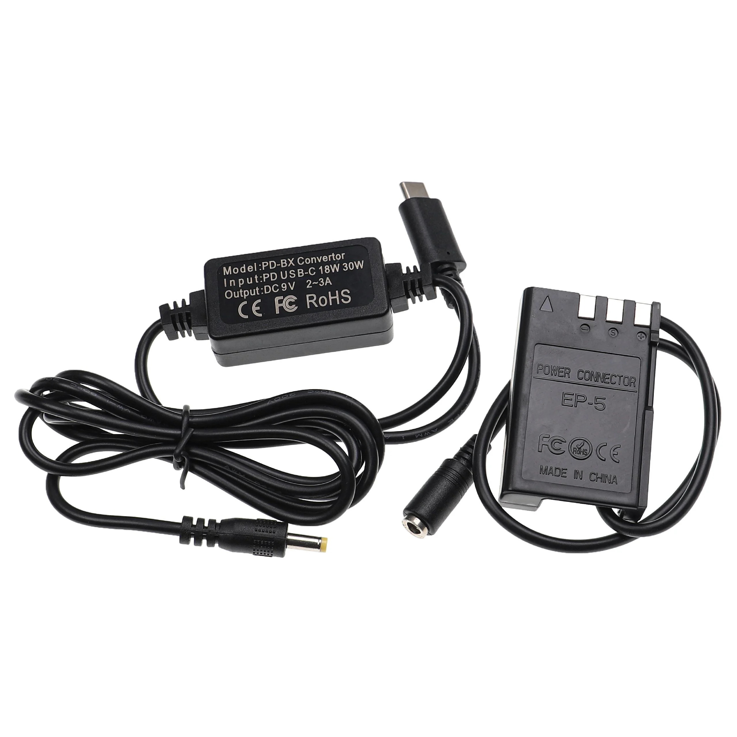 Bloc secteur USB remplace Nikon EH-5A, EH-5 pour caméra Nikon + coupleur DC comme Nikon