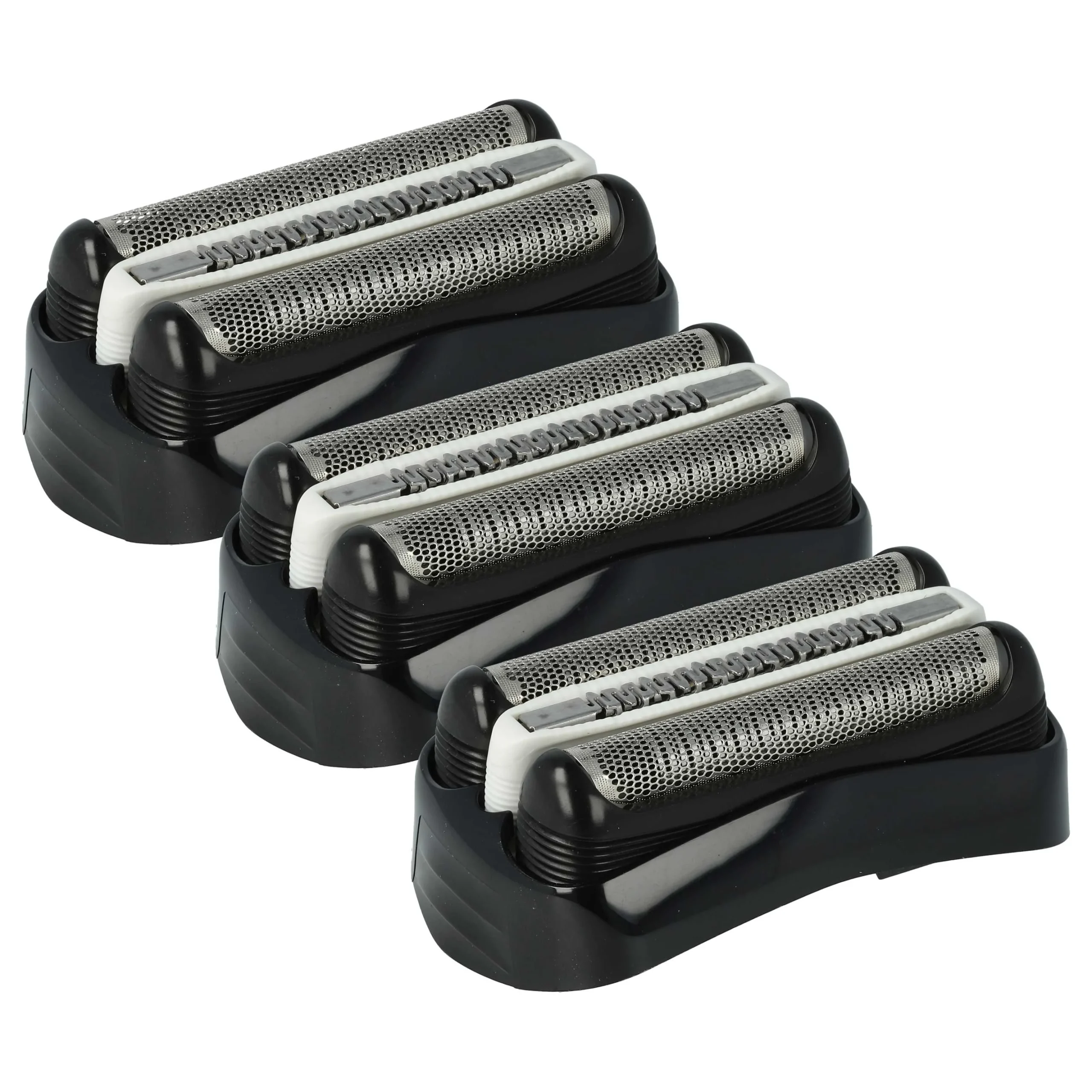 3x Têtes de rasoir remplace Braun 32B, 32S pour rasoir électrique Braun - noir