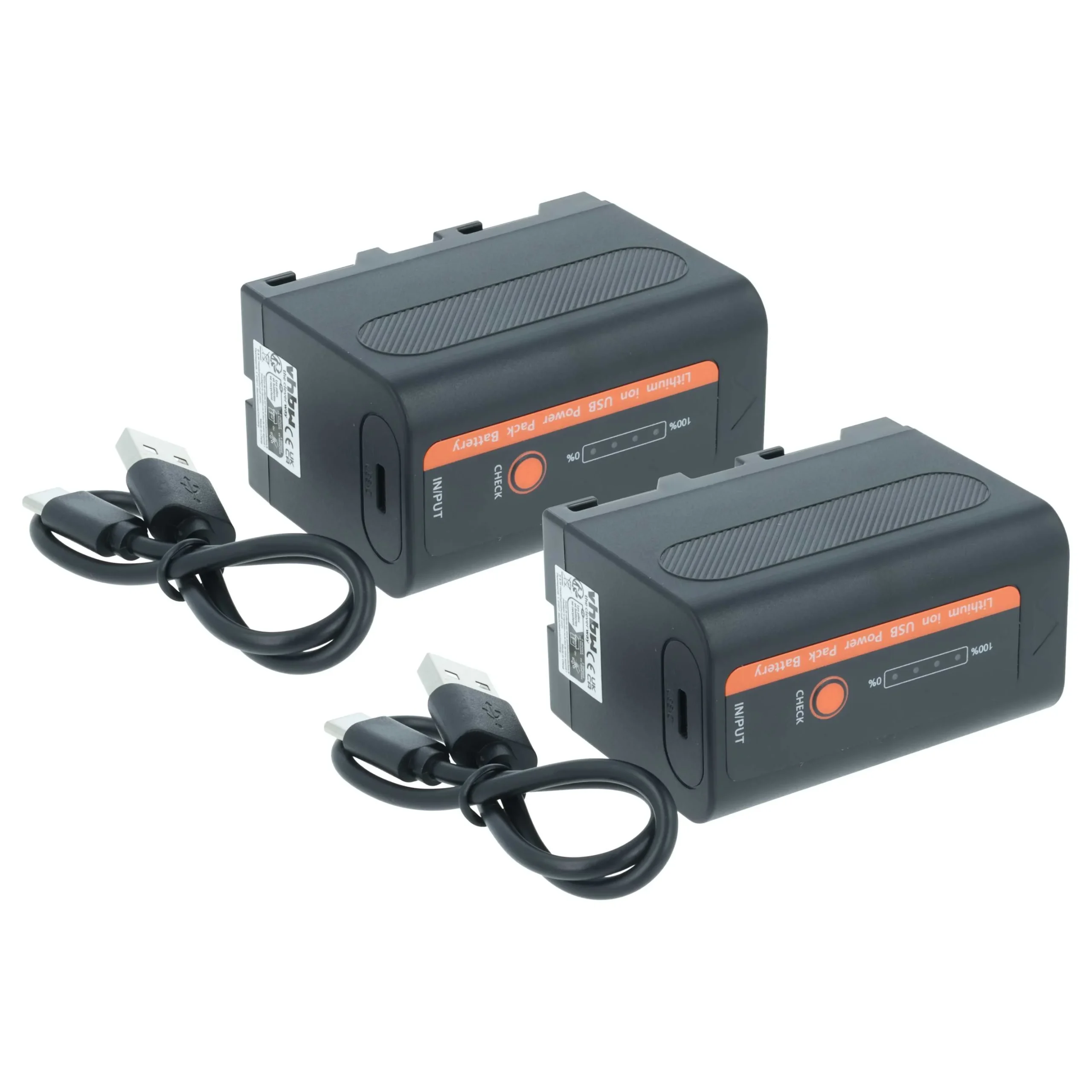 2x Batteries remplace Sony NP-F930/B, NP-F930, NP-F750 pour appareil photo Grundig- 4000mAh 7,4V Li-ion
