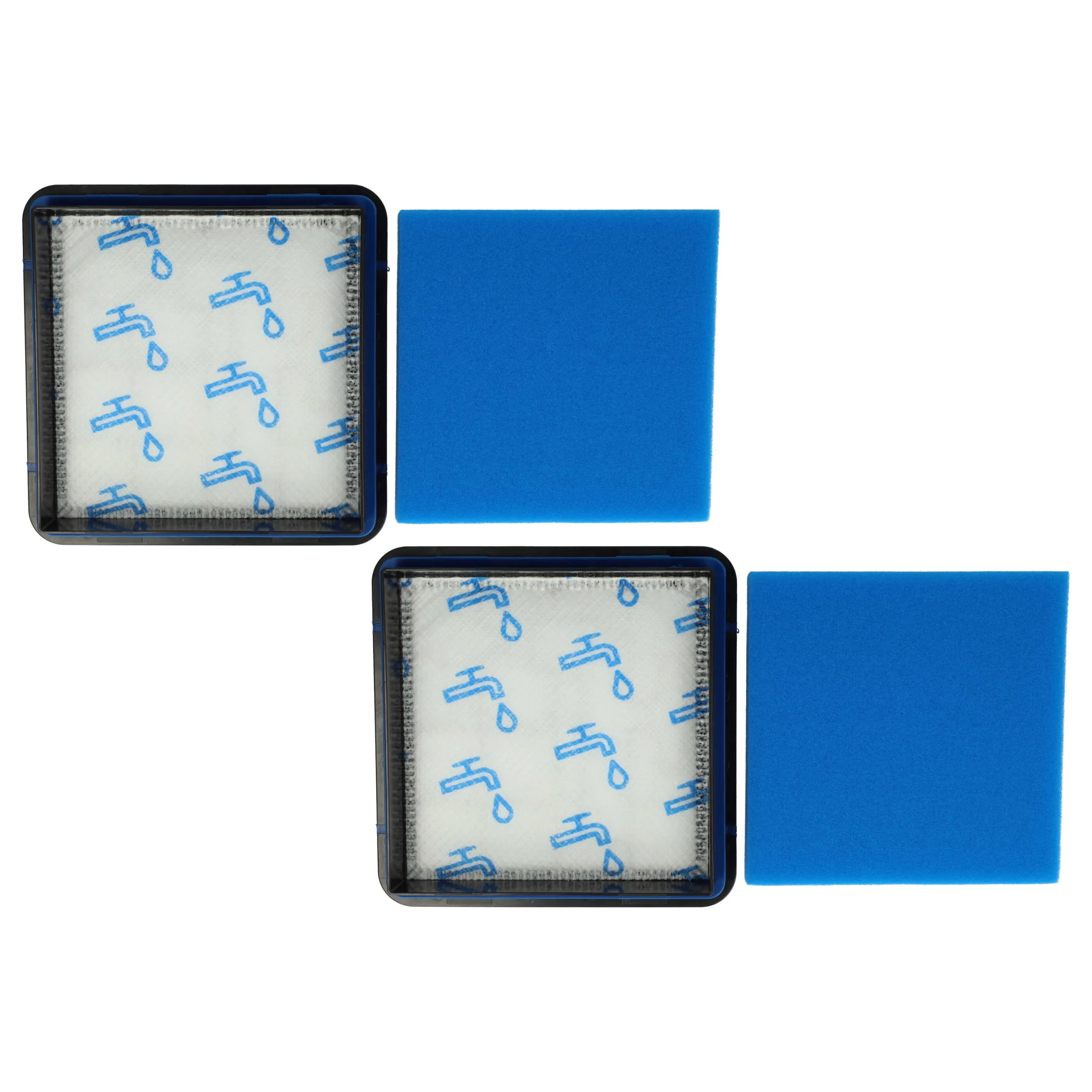 2x Filtres remplace Philips 432200494471, 432200538211 pour aspirateur Philips - Accessoires pour aspirateur