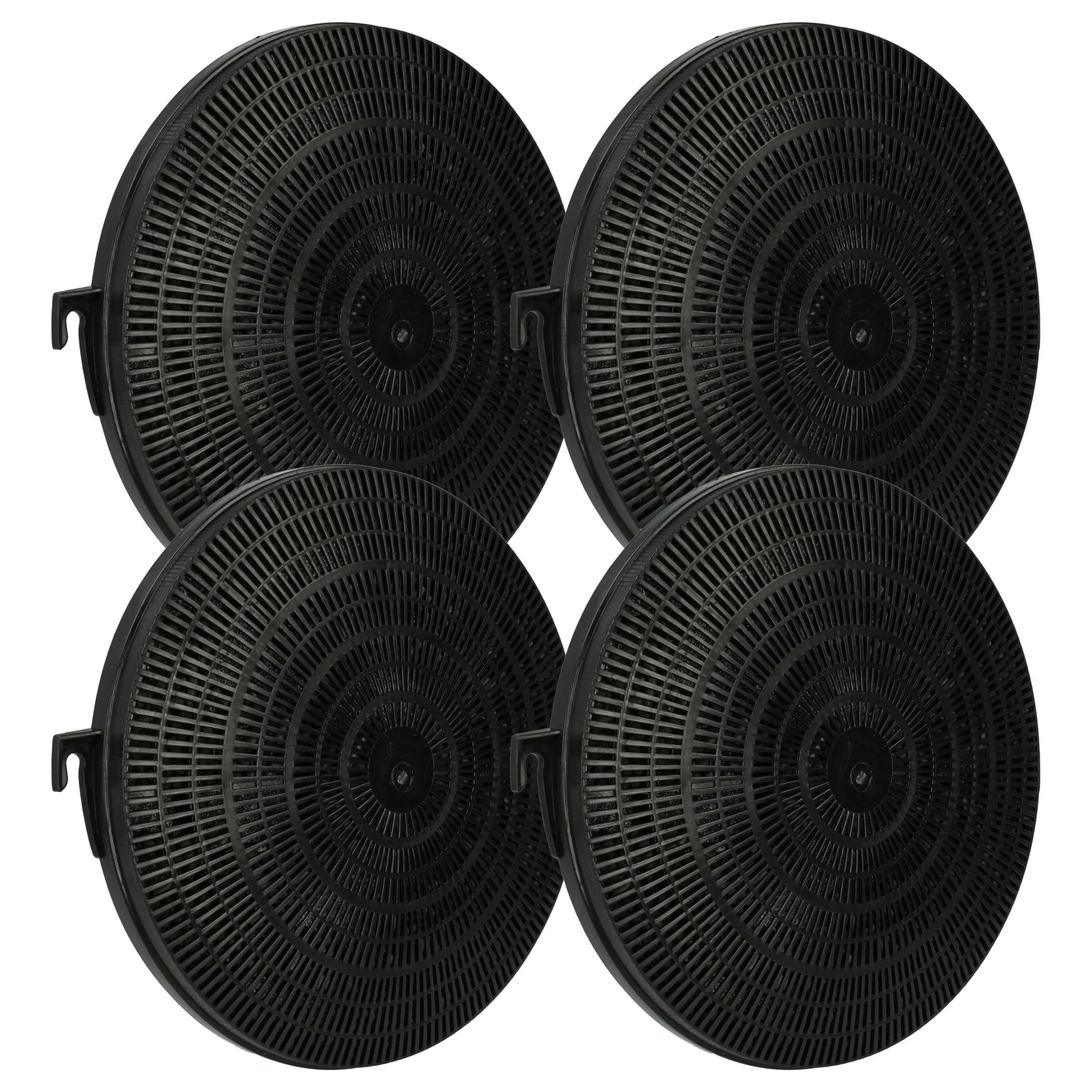 4x Filtres à charbon actif remplace 484000008635, 480181700942, 481281728929, B211, CHF211 pour hotte Zanussi - Accessoires appareils ménagers