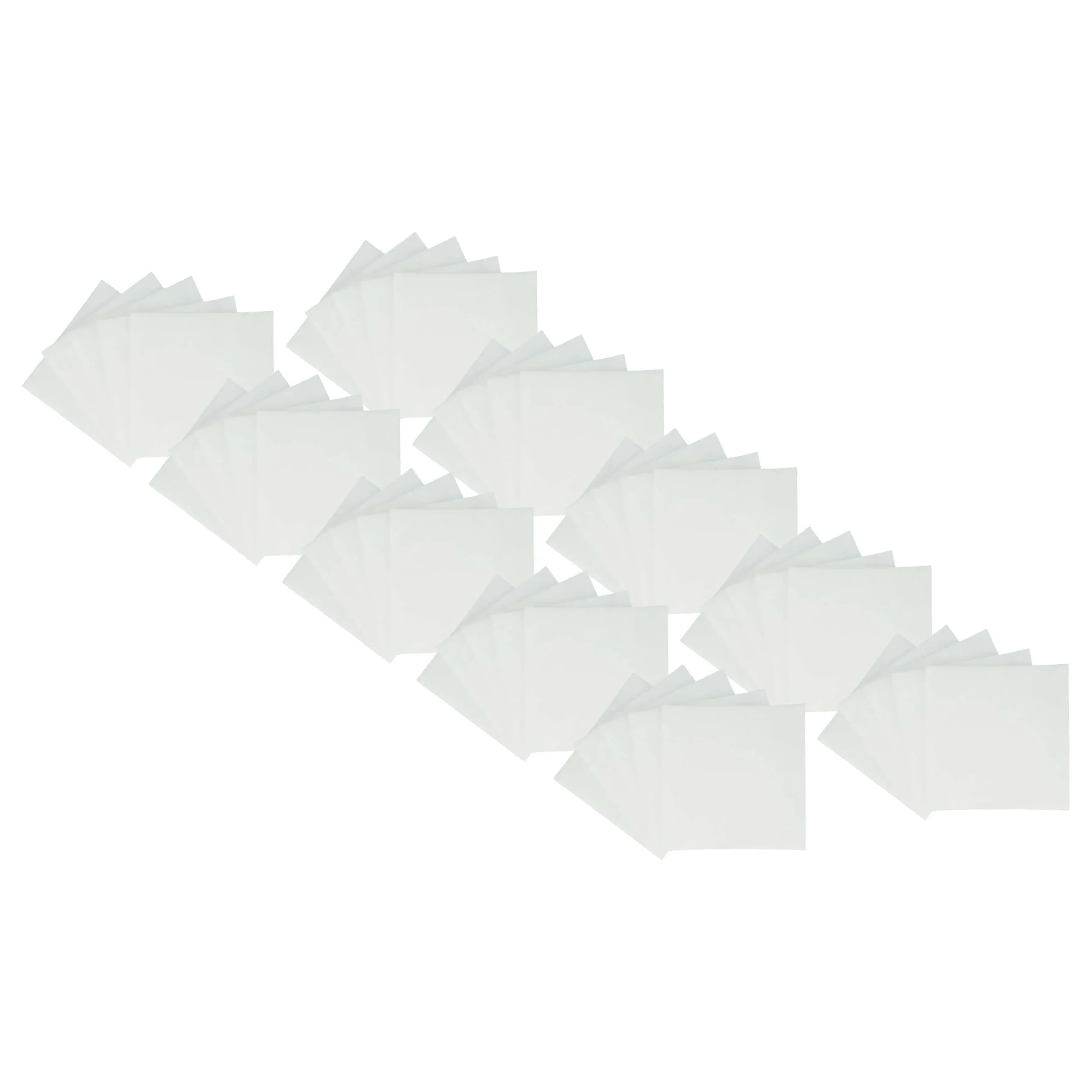 50x Filtre à air remplace Lunos 034185, 2/FSA pour aération Lunos - Classe filtre G2, blanc