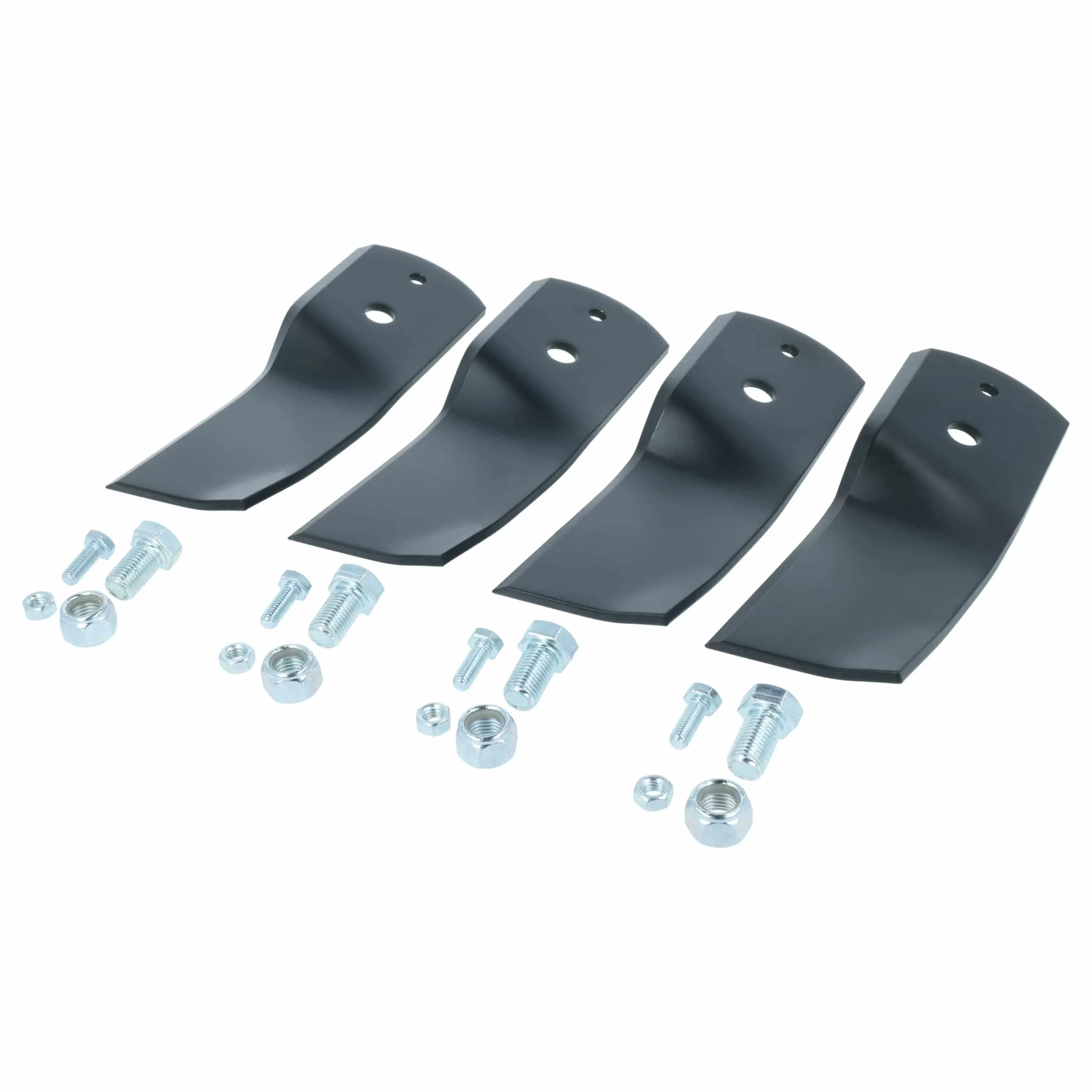4x Lames remplace Stiga 1134-6238-01, 1134-9119-01, 1134-7880-01 pour tondeuse – Couteaux acier, Schwarz