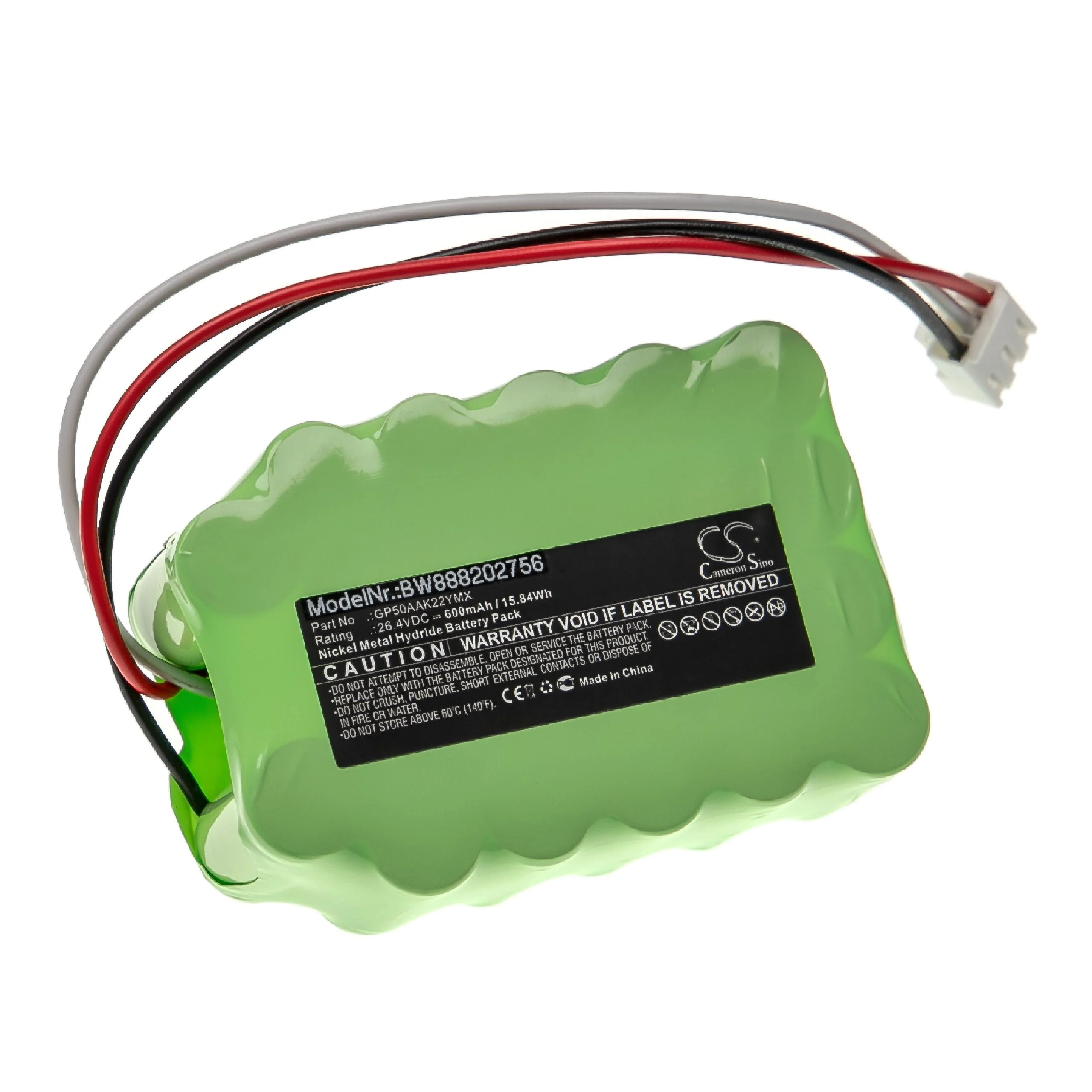 Batterie remplace Manusa GP50AAK22YMX pour porte coulissante électrique Manusa - 600mAh 26,4V NiMH