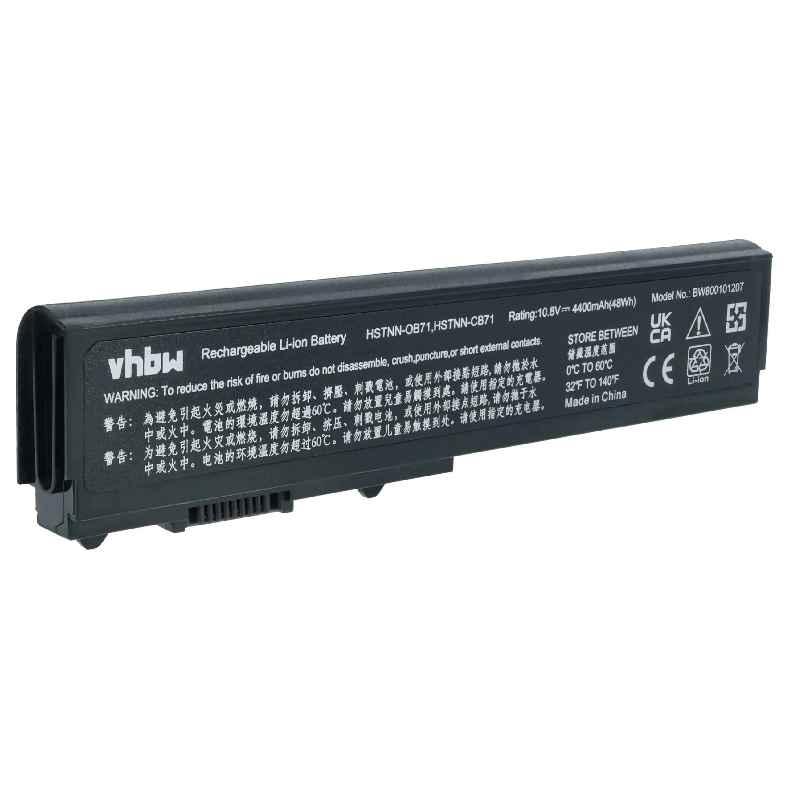 Batterie remplace HP 463305-751, 463305-341 pour ordinateur portable HP- 4400mAh 10,8V Li-ion, noir