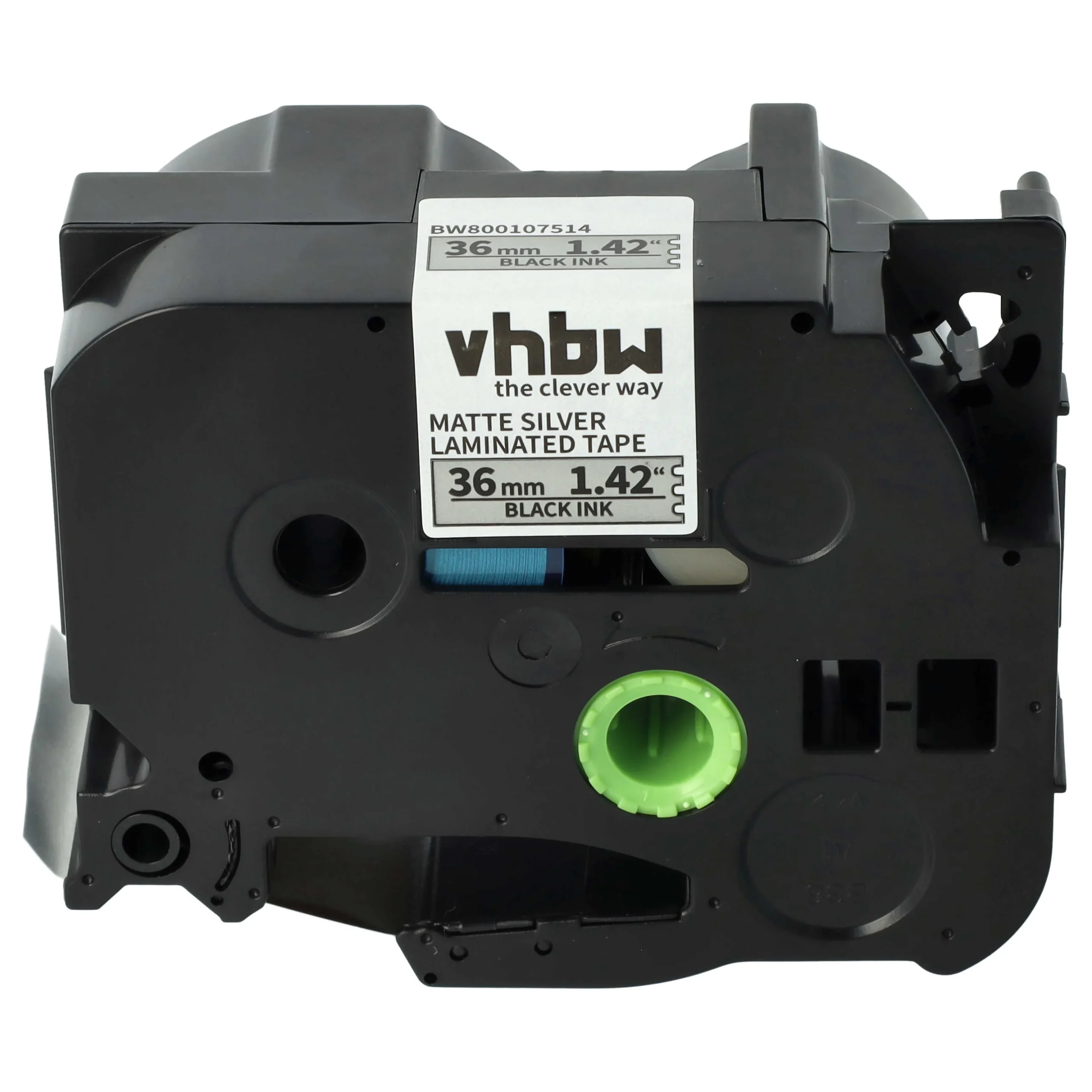Cassette à ruban remplace Brother TZE-M961, TZ-M961 - 36mm lettrage Noir ruban Argent mat, plastique