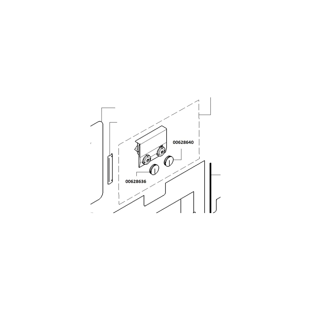 Bouton rotatif de four Gaggenau 00628640 628640