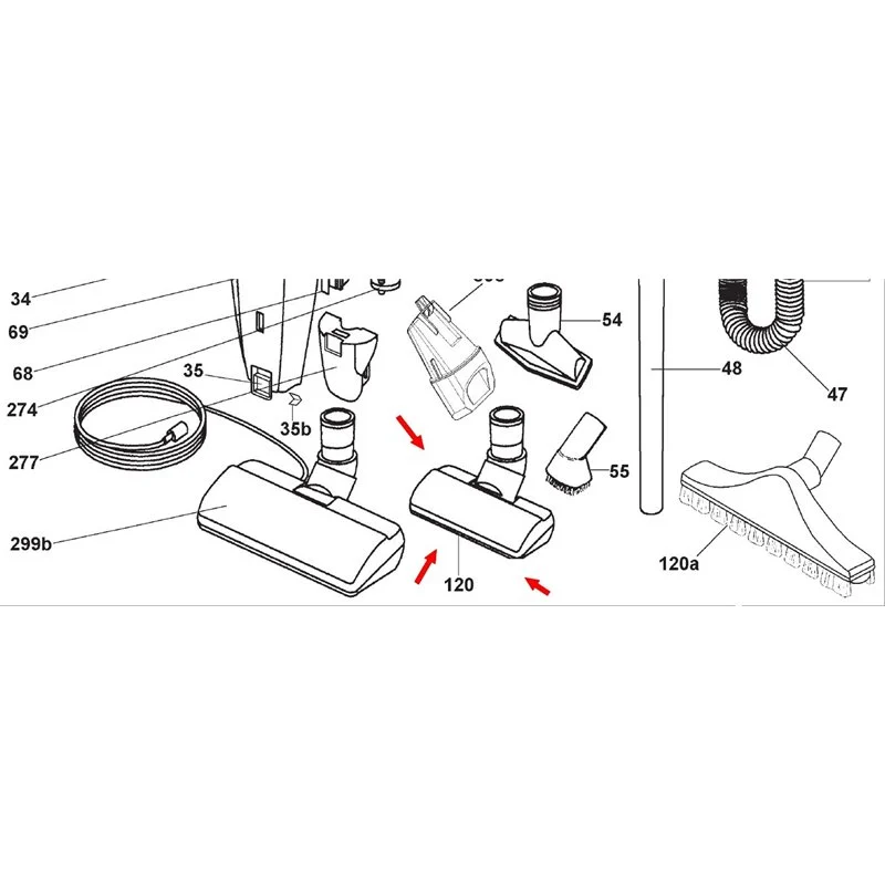 Brosse combiné aspirateur hoover - Promos
