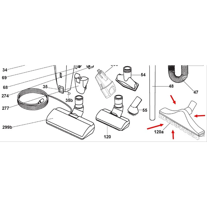 BROSSE PARQUET DIAM 32 ET 35 HOOVER 35600702 - Promos