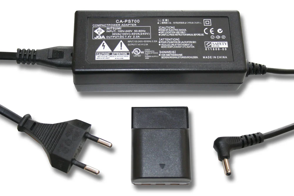Bloc secteur remplace Canon ACK-DC20 pour caméra Canon + coupleur DC comme Canon