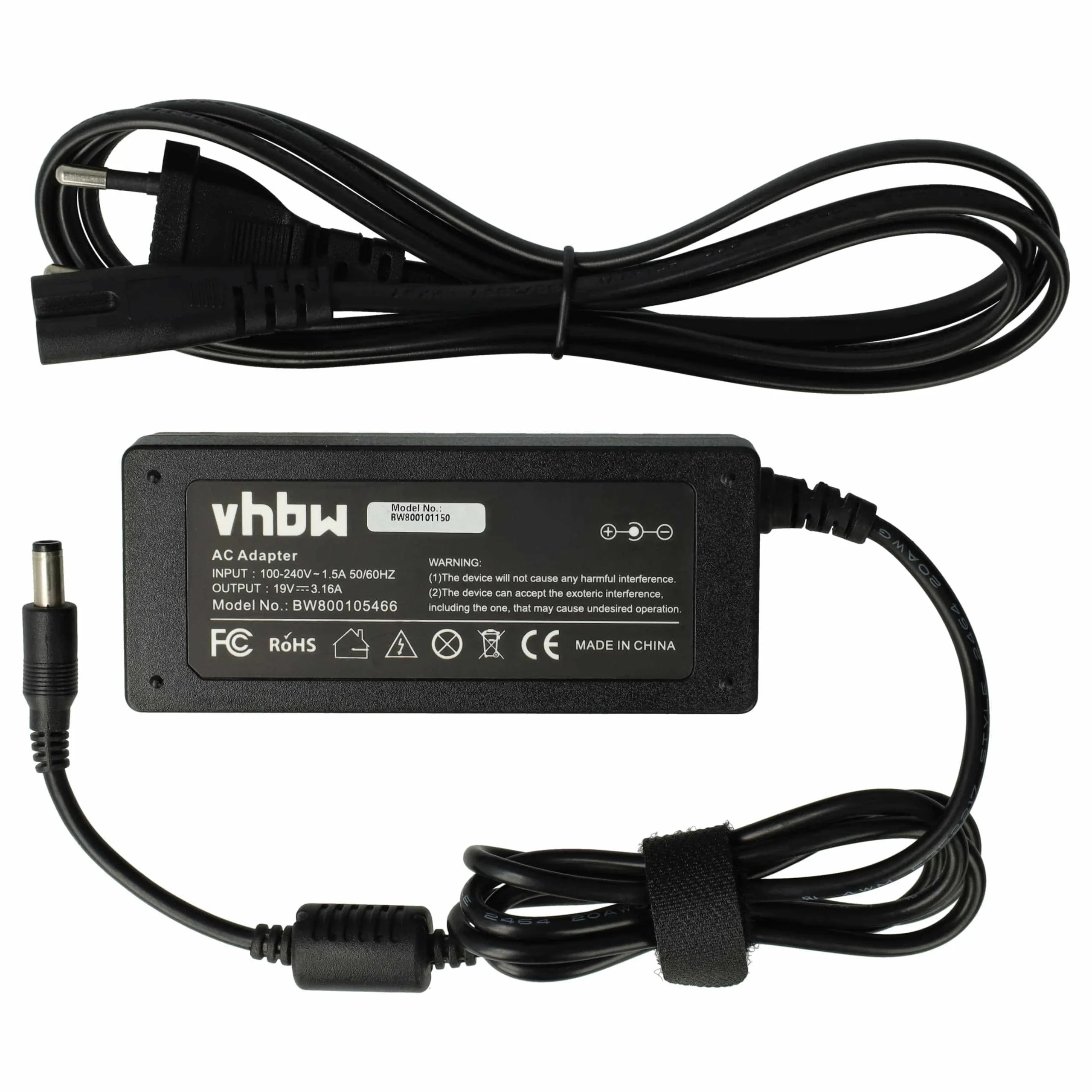 Alimentation remplace Acer 146594-001, 25.10064.04 pour ordinateur portable AMS Tech - 275 cm, 60 W