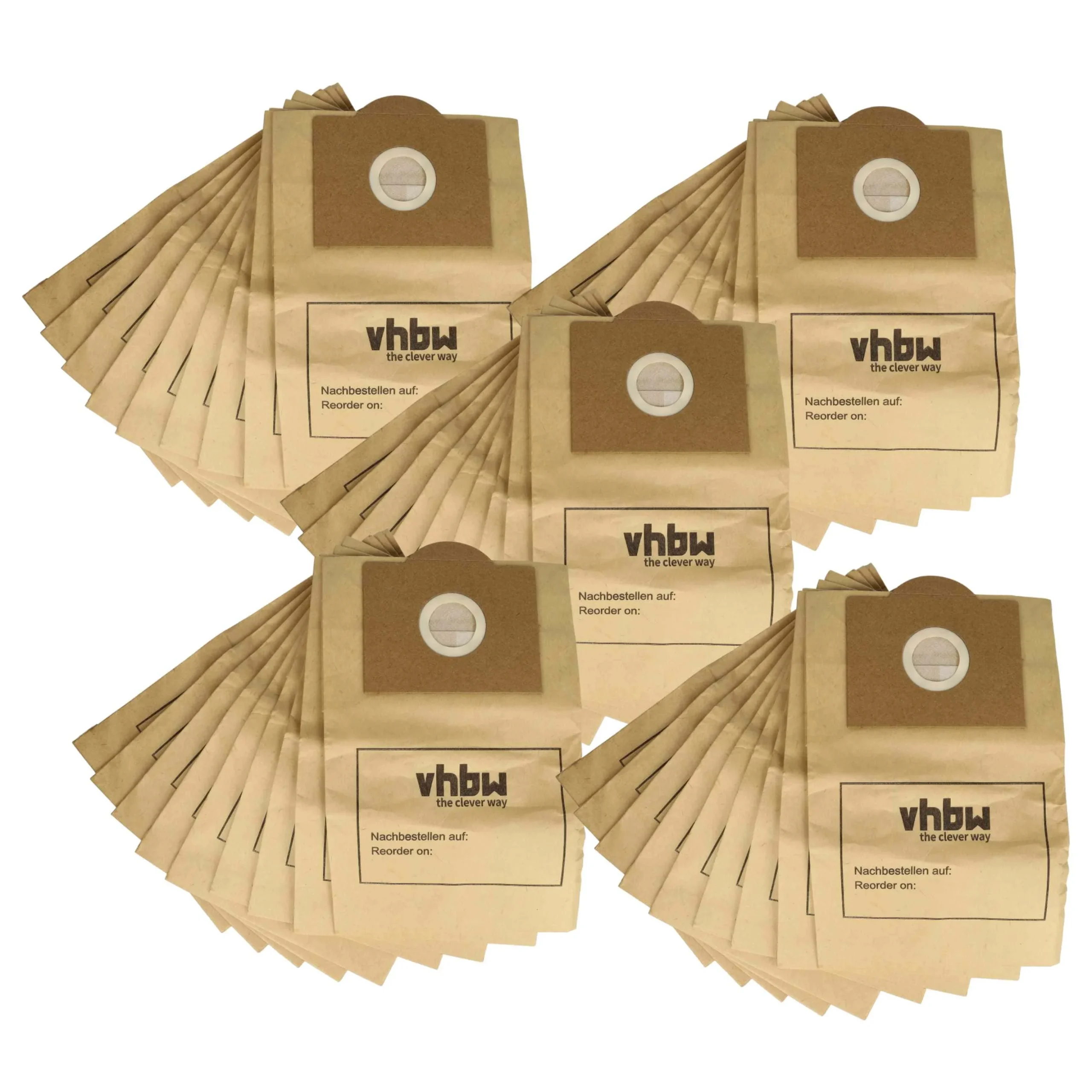 50x Sac remplace Menalux T035 pour aspirateur Tefal - papier