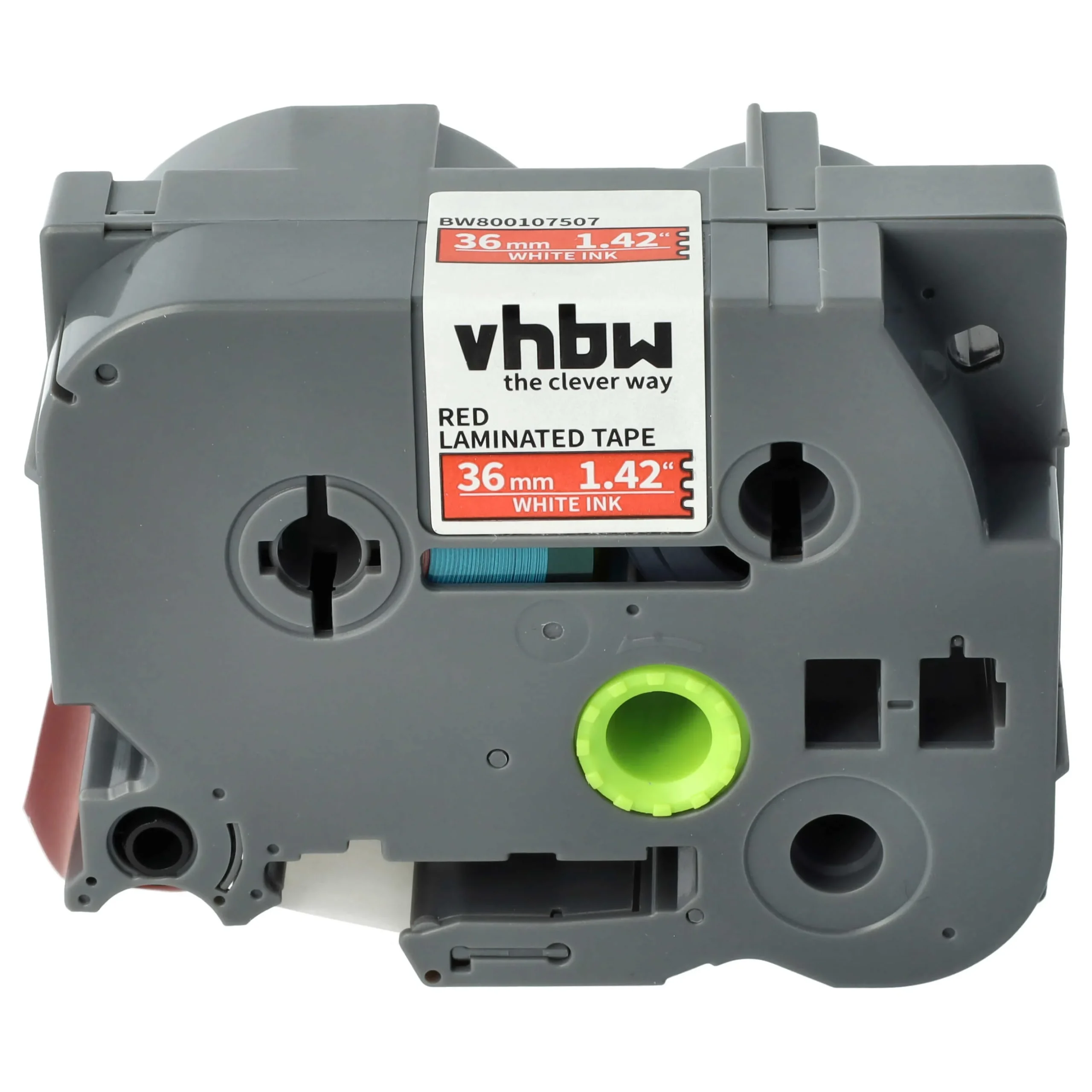 Cassette à ruban remplace Brother TZE-465, TZ-465 - 36mm lettrage Blanc ruban Rouge, plastique