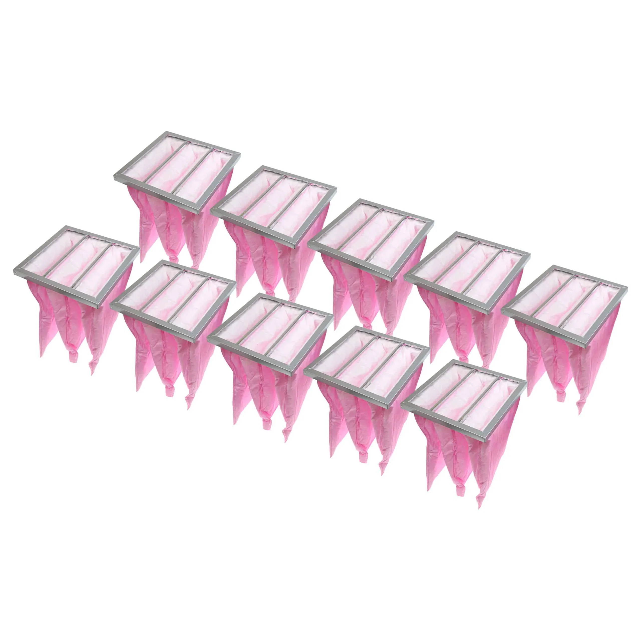 10x Pocket Filter F7 replaces Nilan F003996, F003995 for Nilan Ventilation System - 31.9 x 28.8 x 4.2 cm