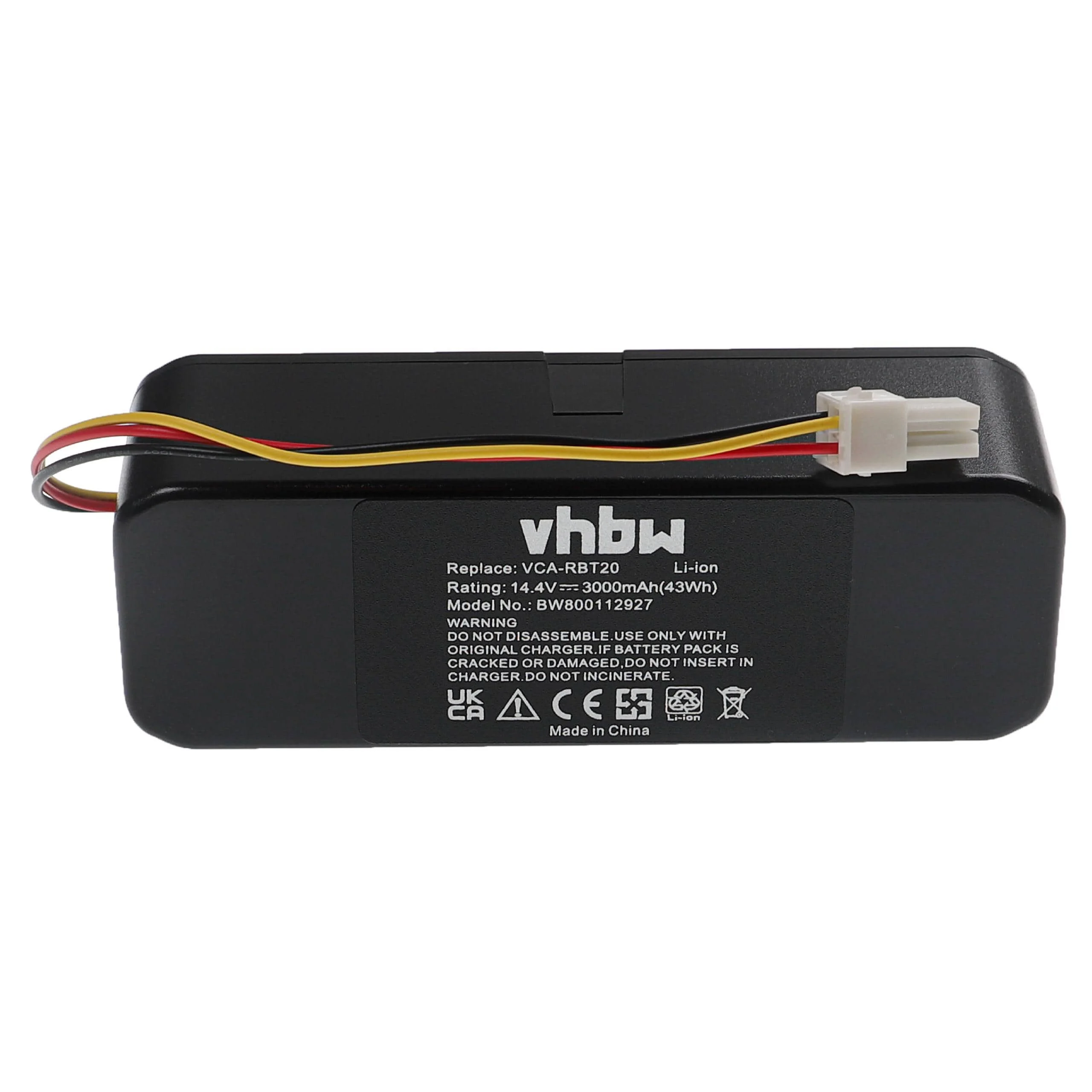 Batterie remplace Samsung AP5576883, AP5579205 pour robot aspirateur Samsung - 3000mAh 14,4V Li-ion