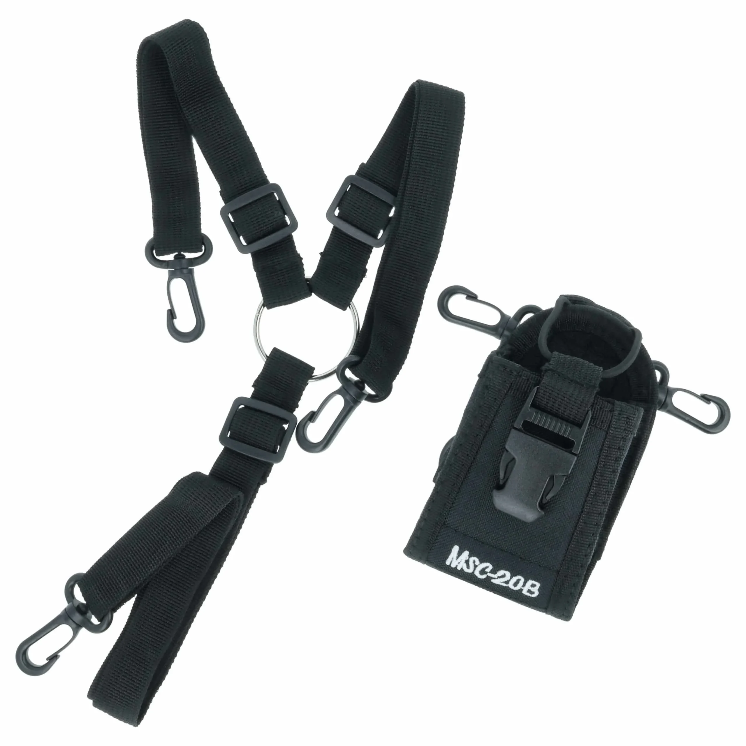 Étui Type MSC-20B pour talkie-walkie - 75 x 65 x 120 mm, noir
