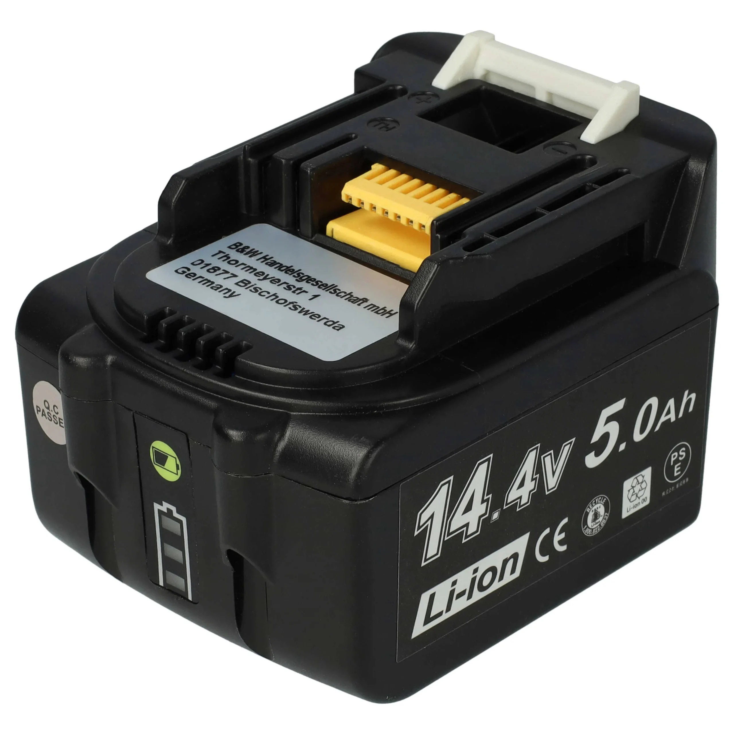 Batterie remplace Makita BL1415, 194066-1, BL1415N, 194065-3 outil électrique Makita - 5Ah 14,4V Li-ion