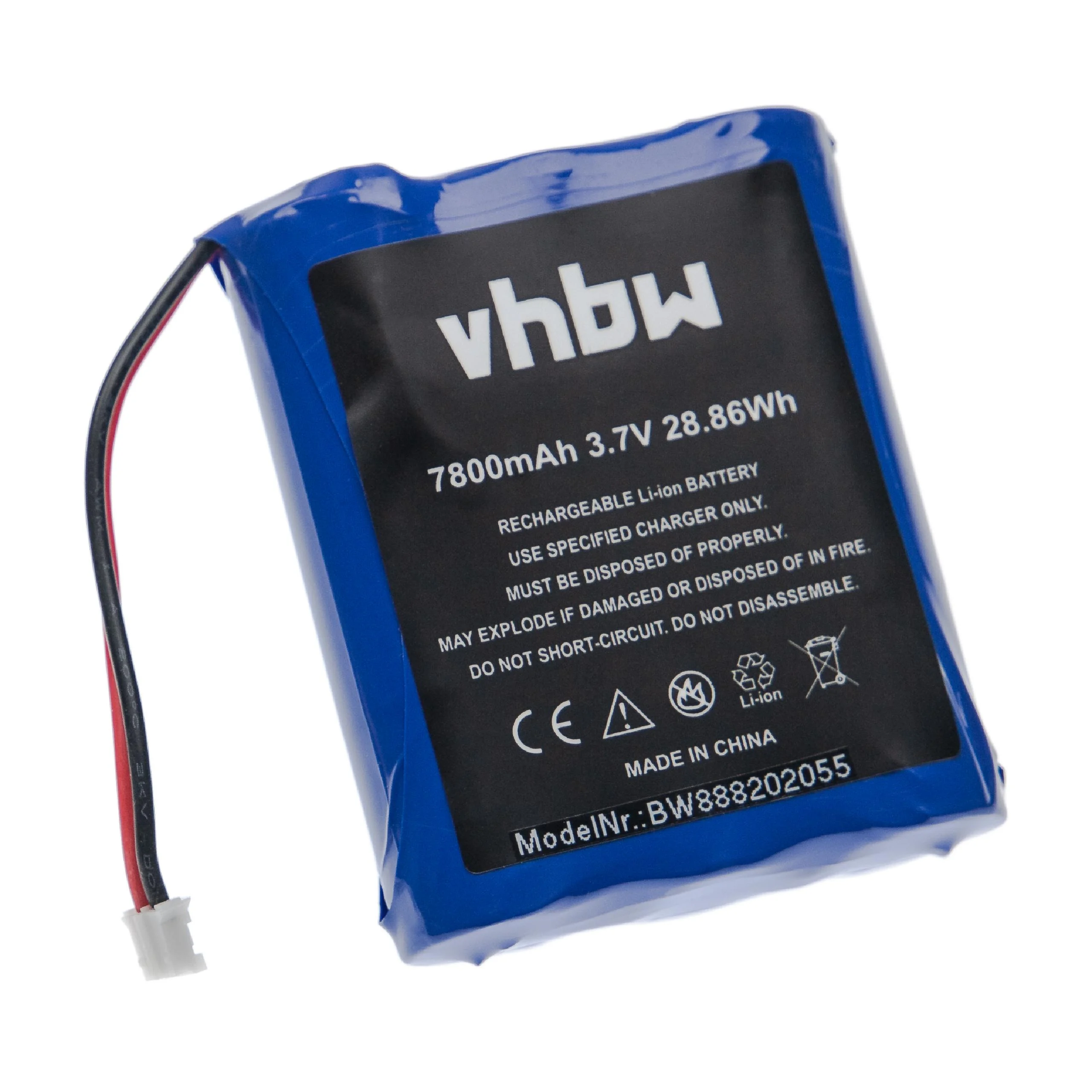 Batterie remplace Technaxx 4652 pour interphone Technaxx - 7800mAh 3,7V Li-ion - Video Doorbell Akku