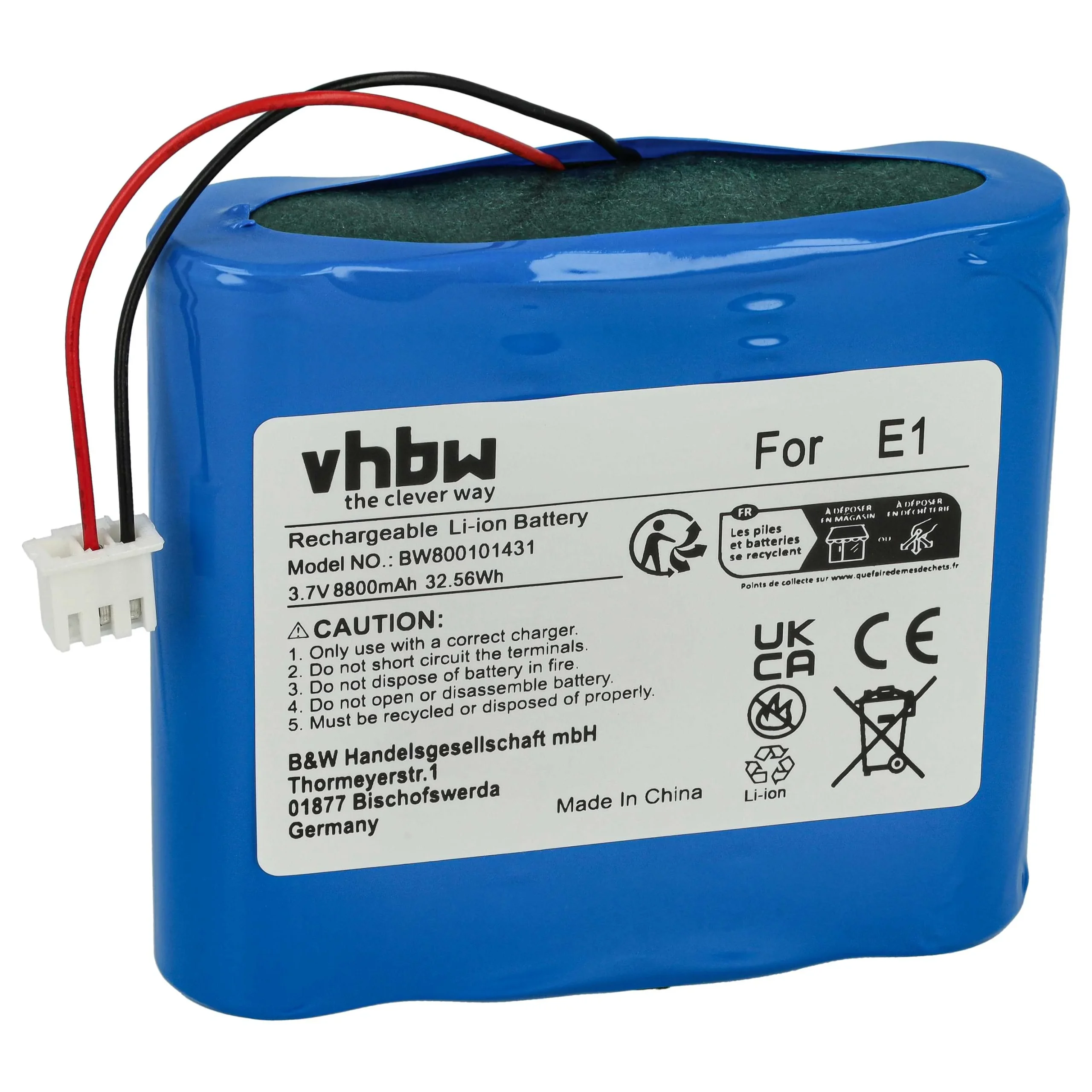 Batterie remplace Pure E1 radio - 8800mAh 3,7V Li-ion