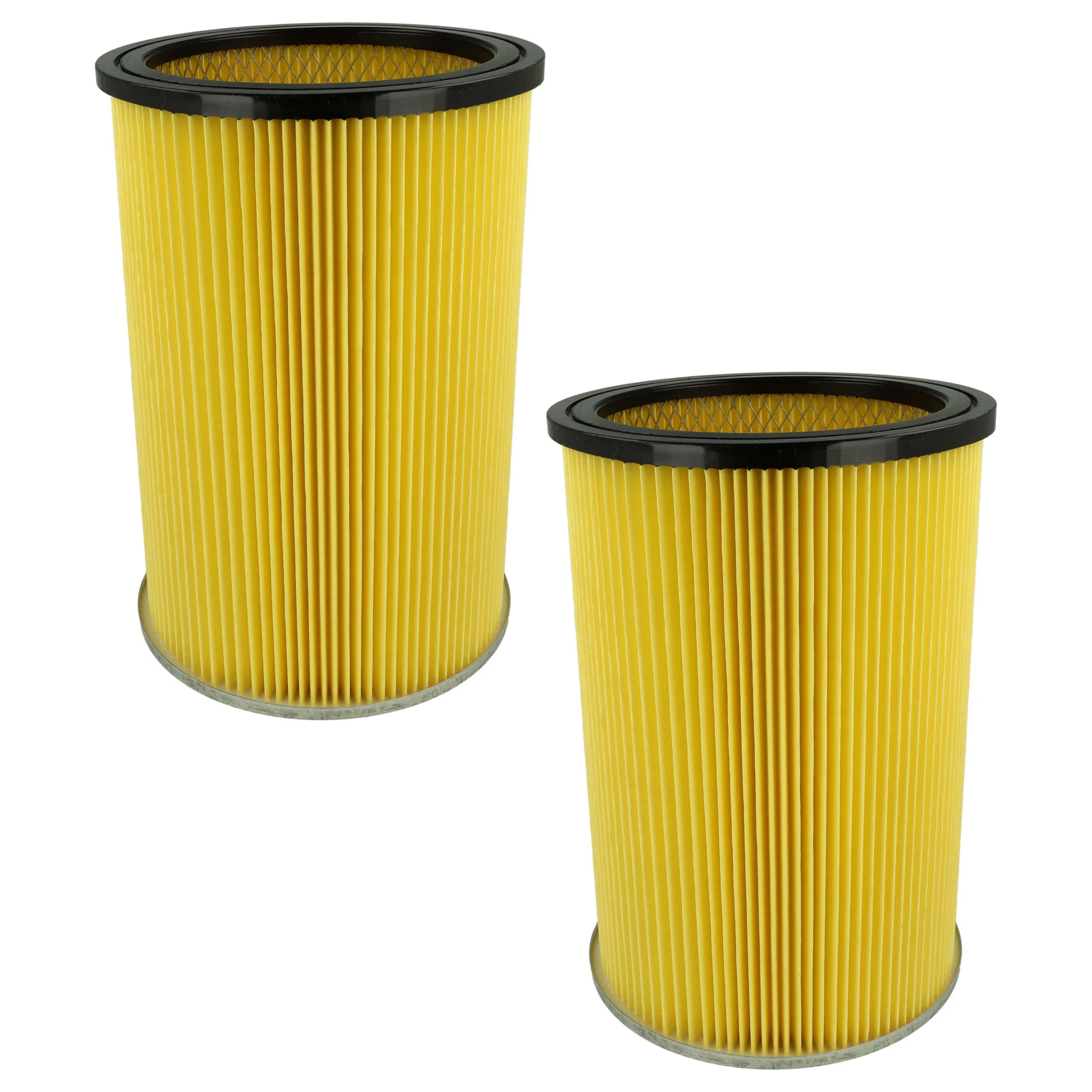 2x Filtre remplace Thomas 195118, 787115 pour aspirateur Thomas - Cartouche Filtre, noir / jaune