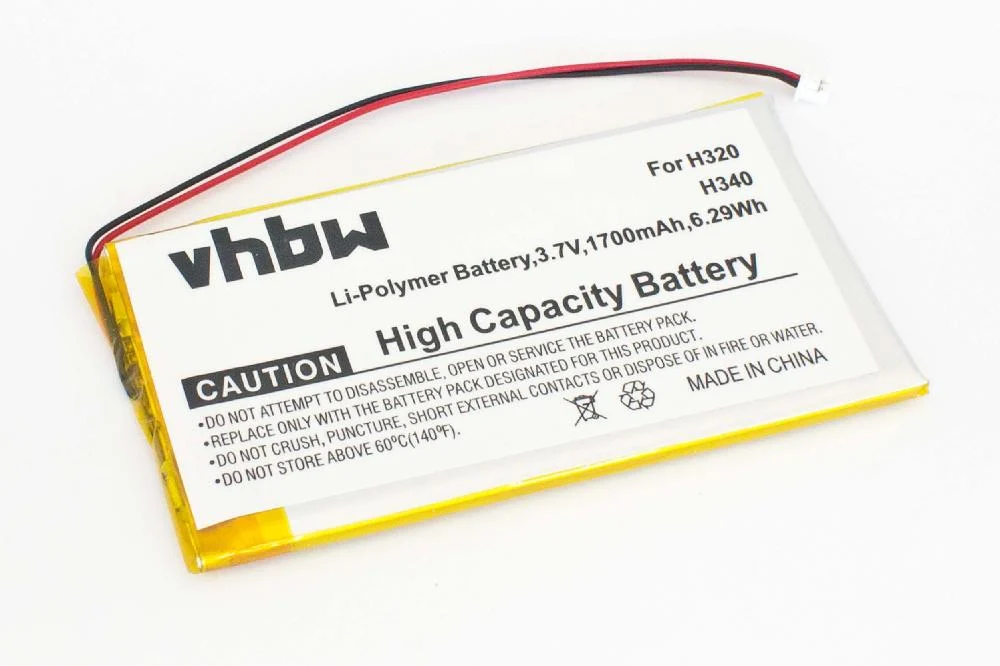 Batterie remplace Iriver DA2WB18D2 pour lecteur MP3 Iriver - 1700mAh 3,7V Li-polymère