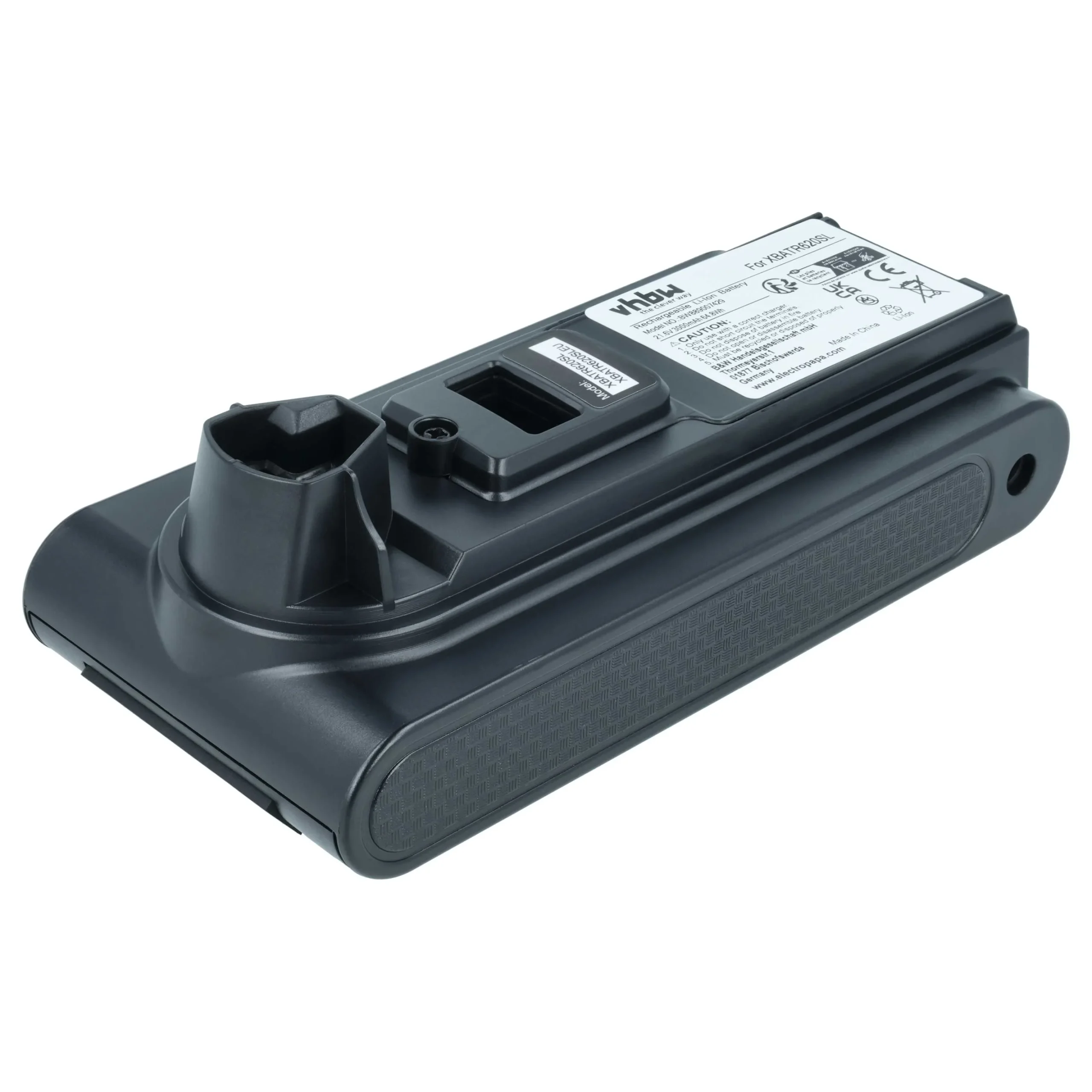 Batterie remplace Shark XBATR620SL, XBATR625SLEU, XBATR625SL pour aspirateur Shark - 3000mAh 21,6V Li-ion