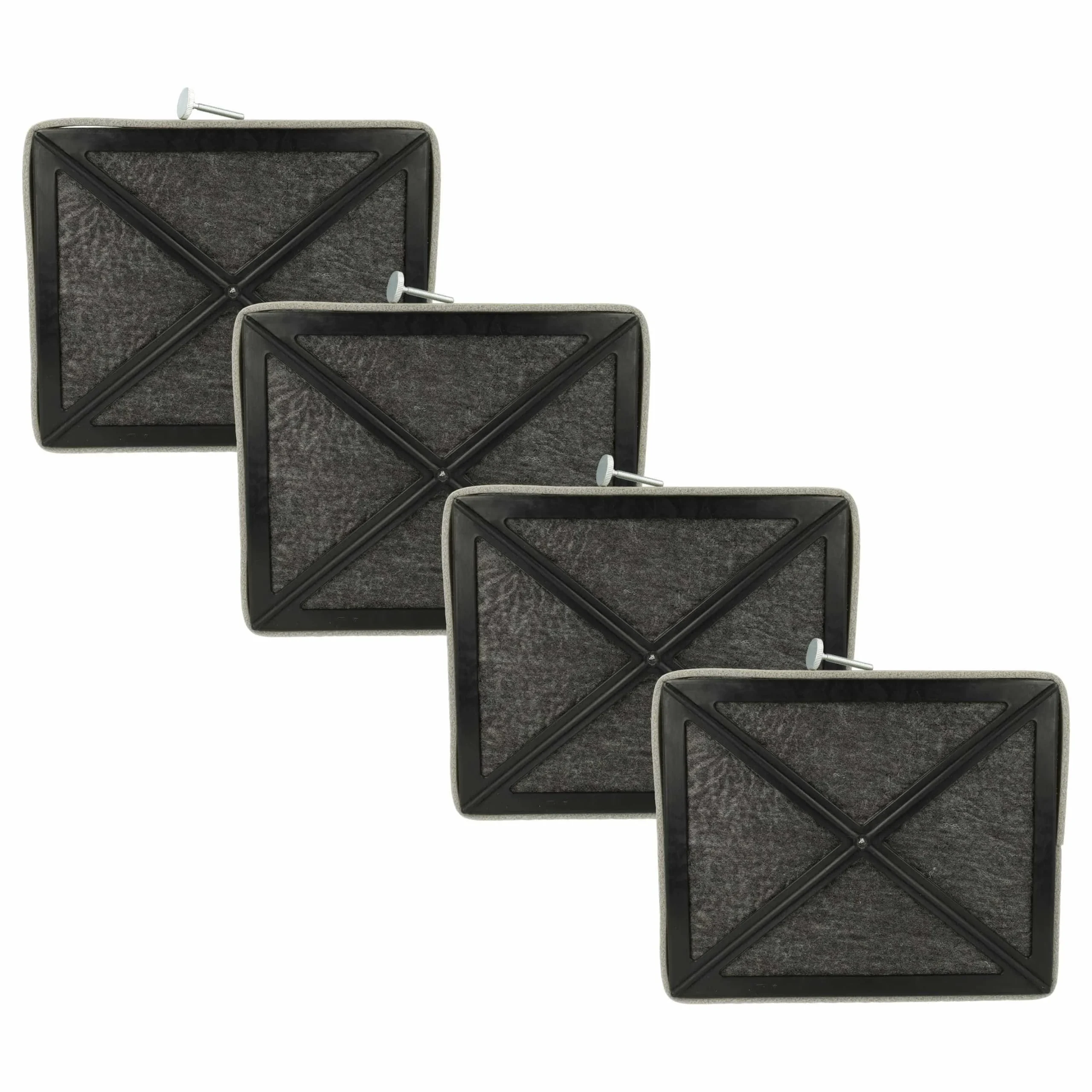 4x Filtres à charbon actif remplace Miele 3174713, 3174714, 3174715, 8103795, DKF2 pour hotte Miele - Accessoires appareils ménagers