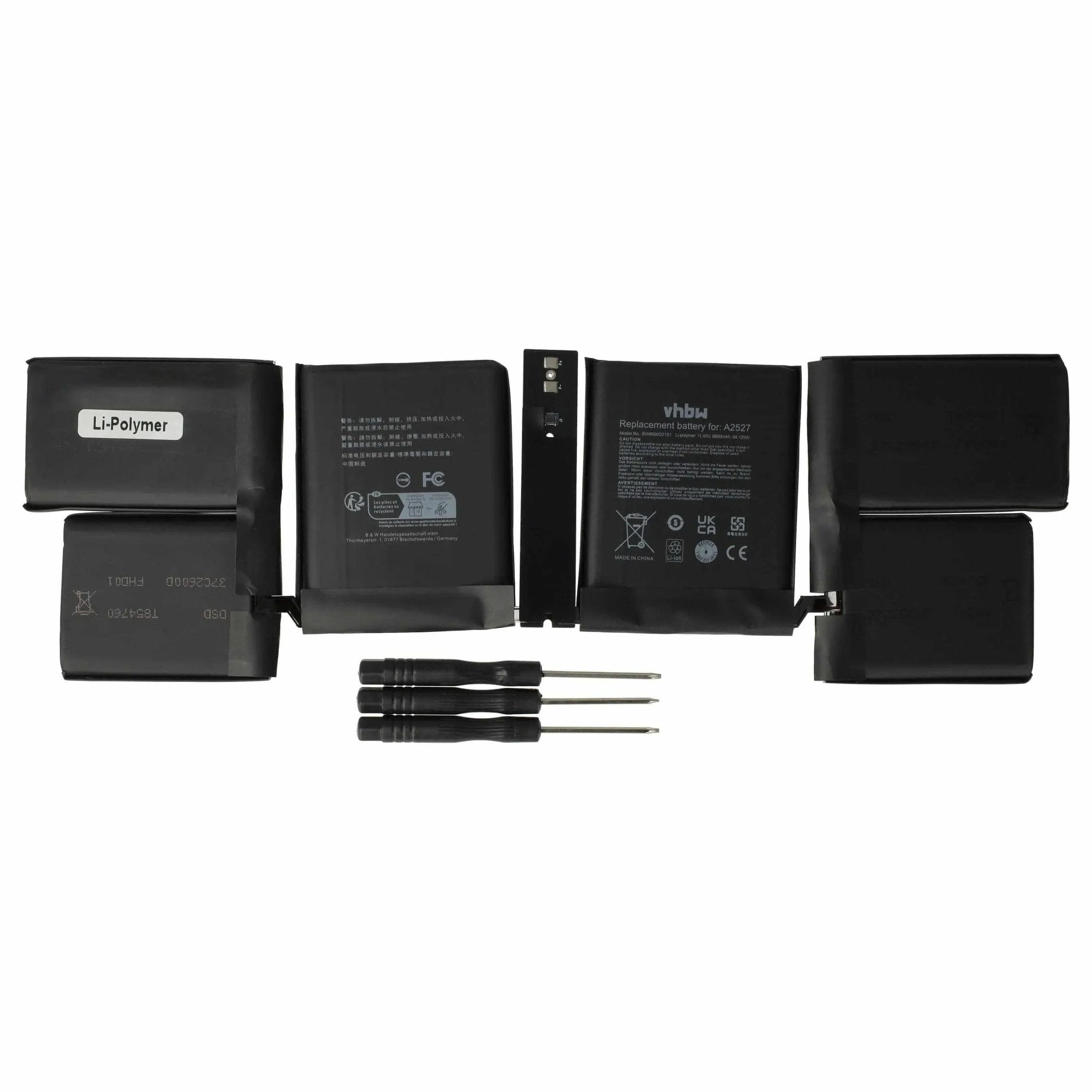 Batterie remplace Apple A2485 pour ordinateur portable Apple- 5600mAh 11,45V Li-polymère