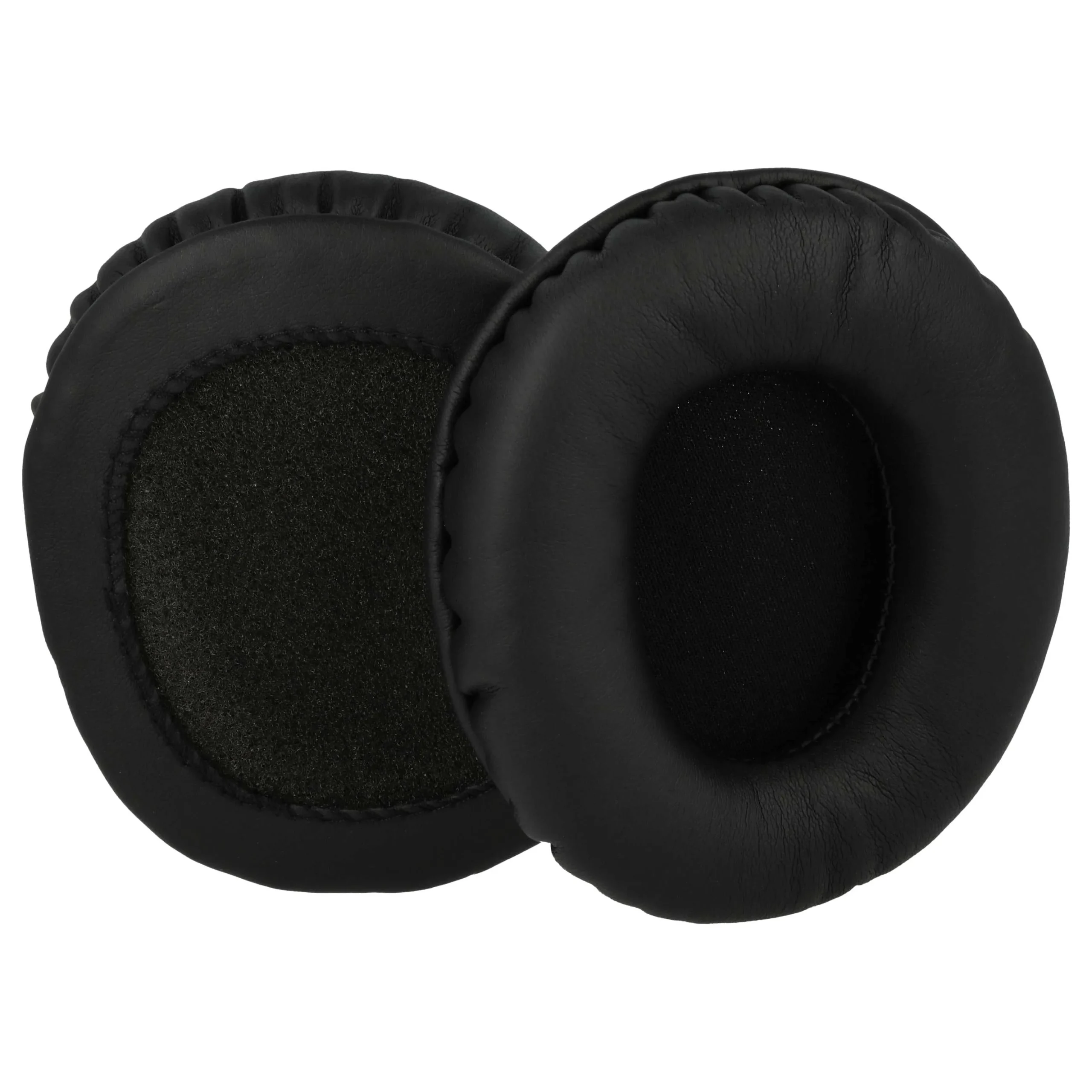 2x Coussinets d'oreille pour casques écouteurs Sennheiser, Razer, Bose, Panasonic -, surface brillante noir