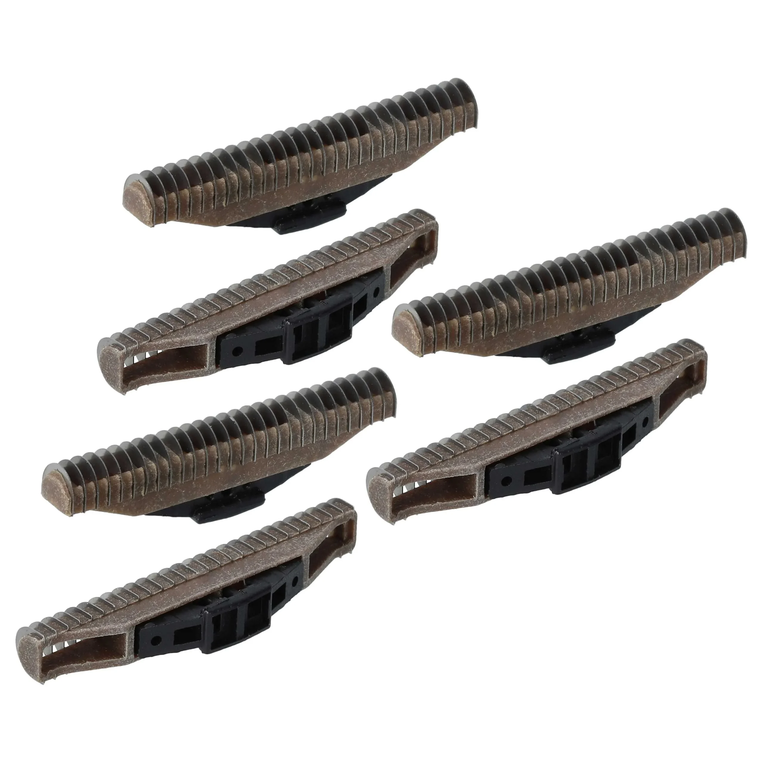 6x bloc de lames pour Grundig - noir / argenté