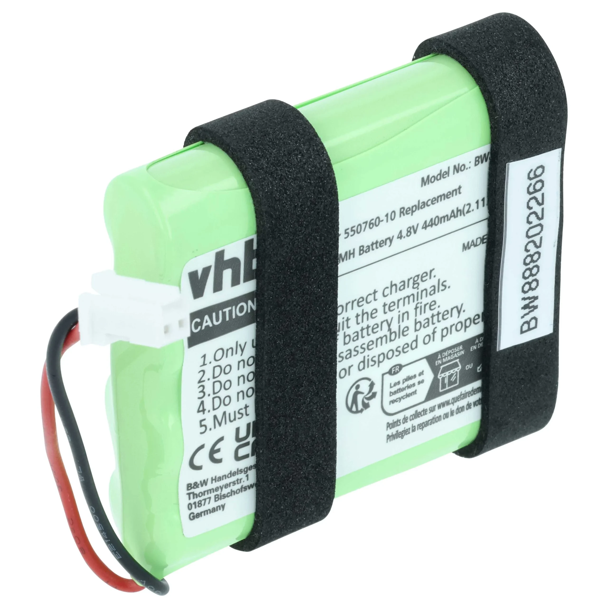 Batterie remplace BMW 9 297 787-02, 84109297787 télématique embarquée MINI - 440mAh 4,8V NiMH