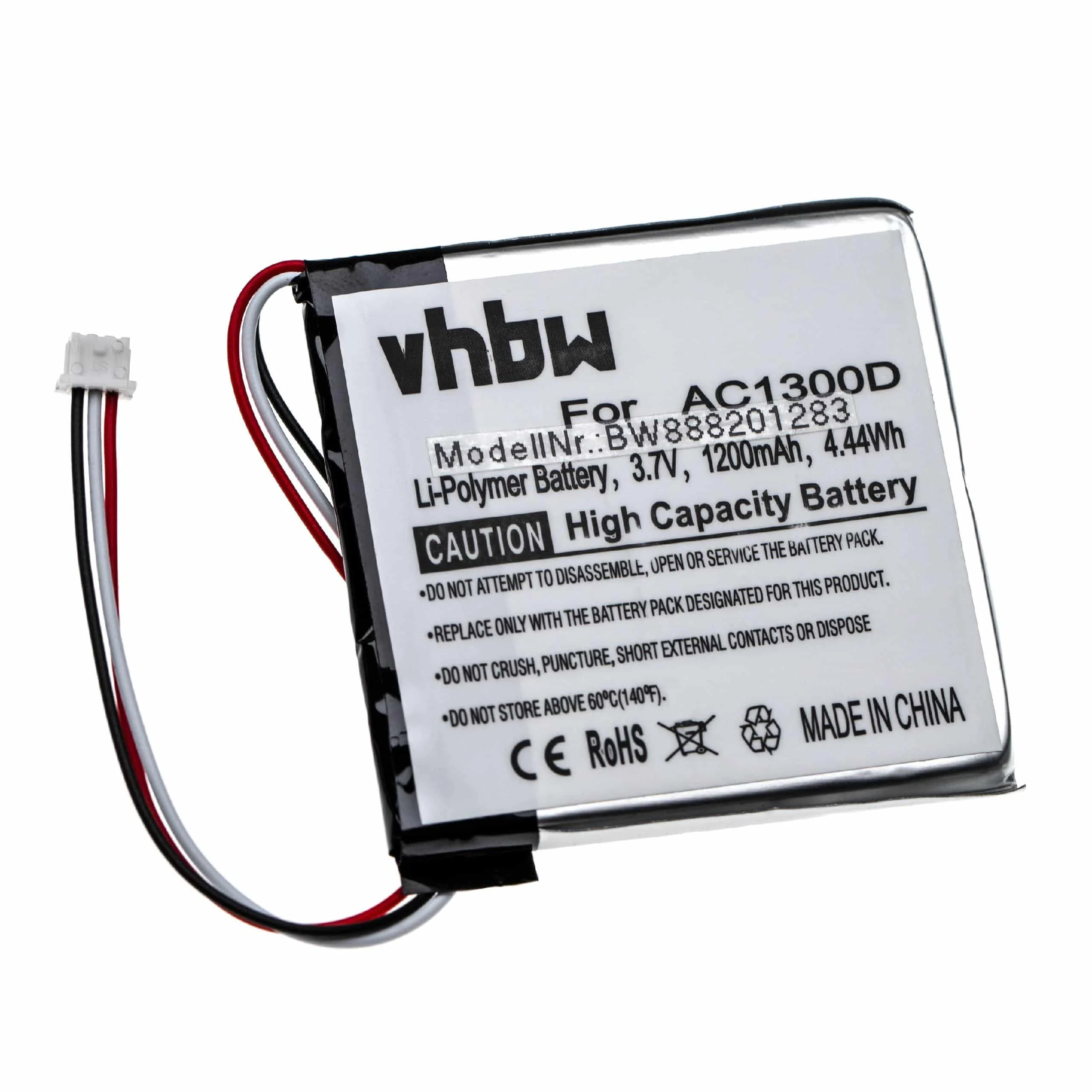 Batterie pour moniteur bébé Angelcare unité parentale AC1300, unité parentale AC1300-D, unité parentale AC1320