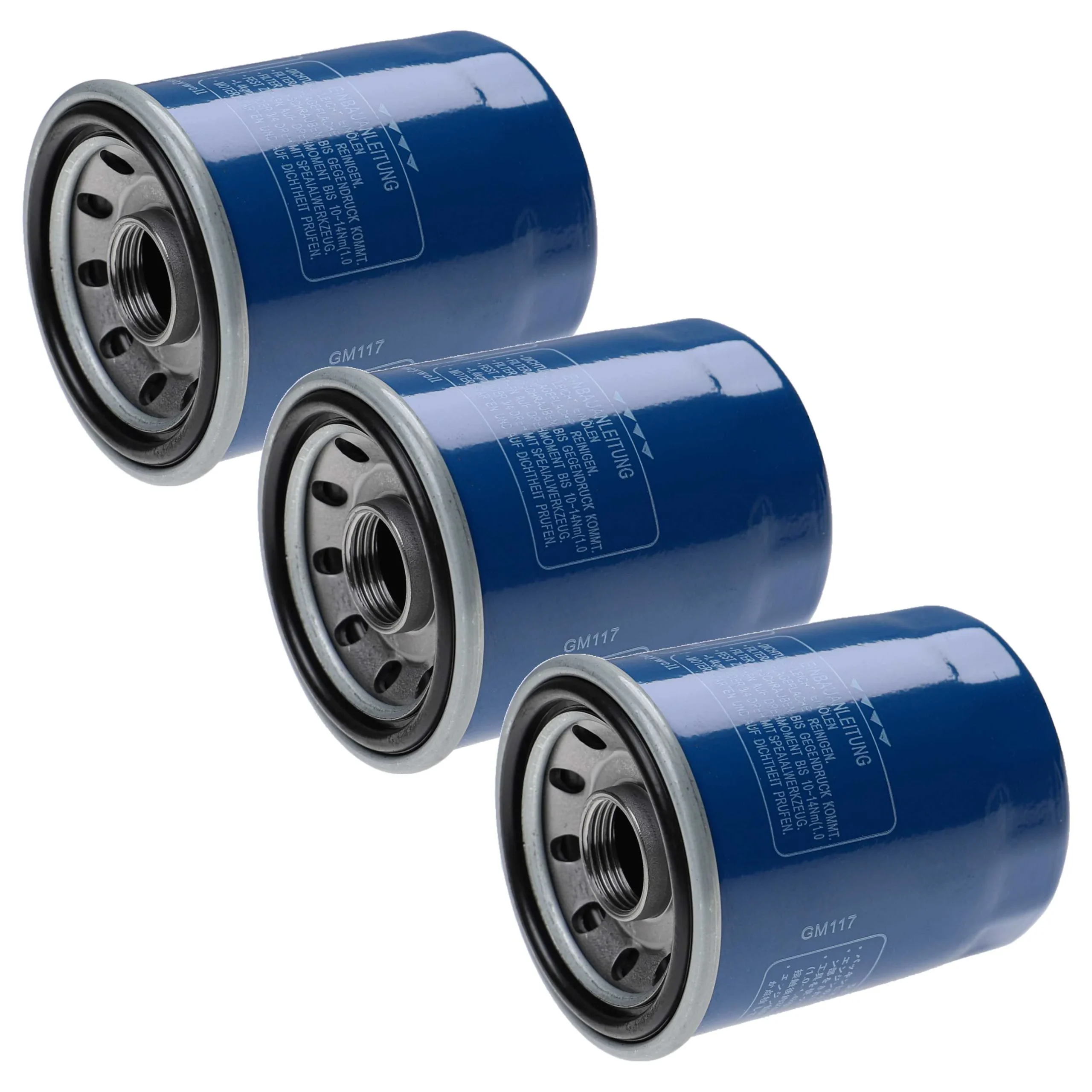 3x Filtre à huile auto remplace John Deere AM101378, AM100750 pour Hako - Filtres