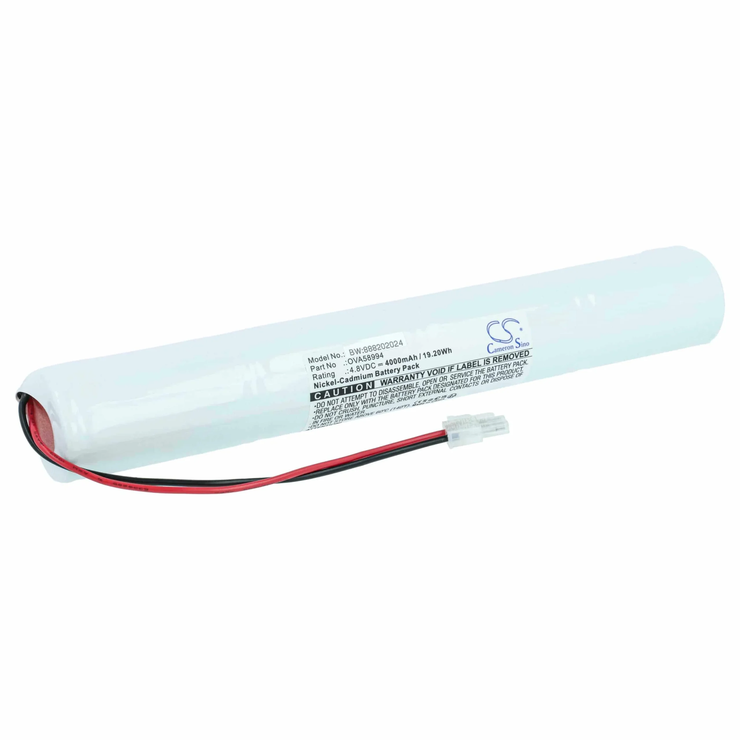 Batterie remplace Schneider OVA58994 pour éclairage de secours Schneider - 4000mAh 4,8V NiCd